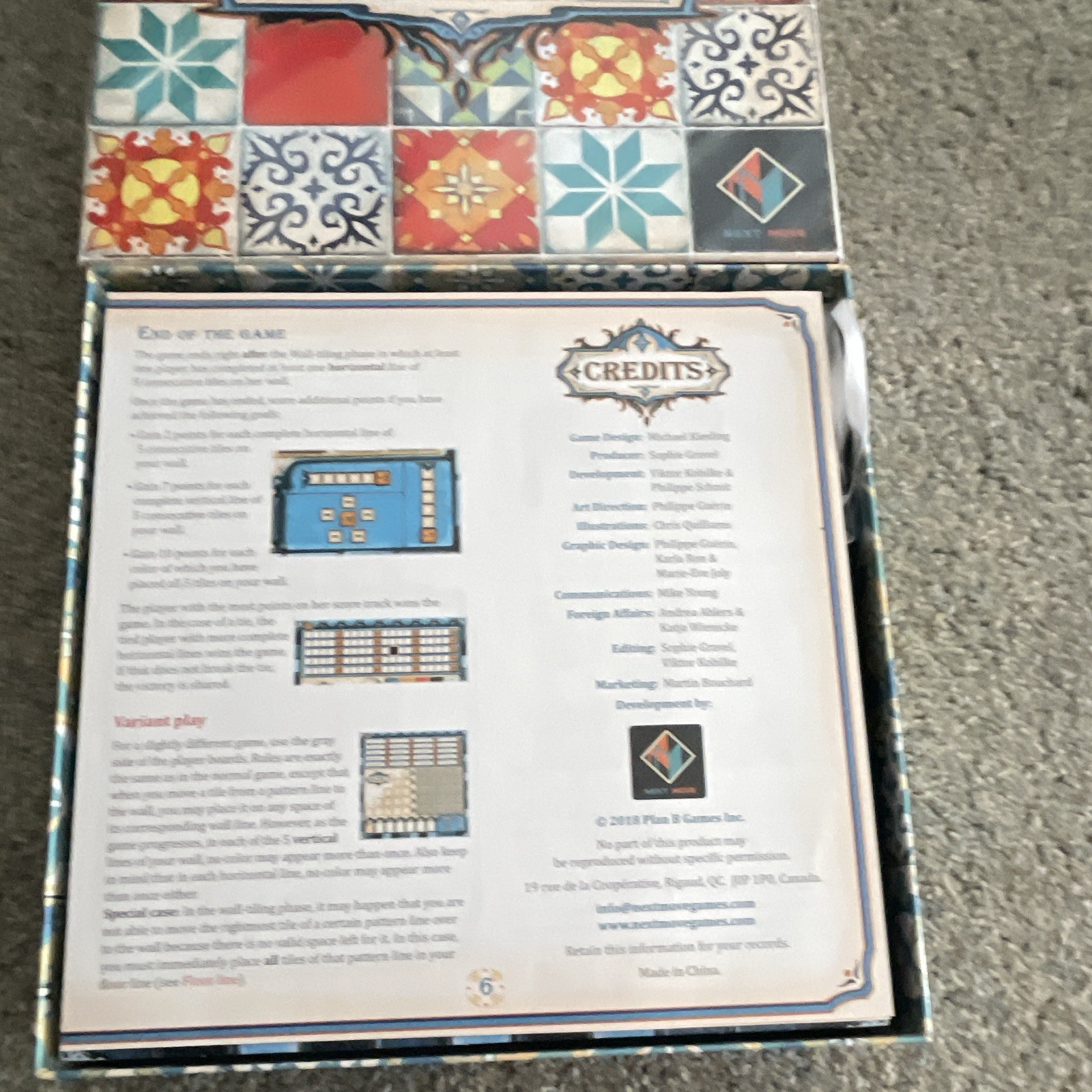 Next Move Azul Board Game Age 8+ Spiel des Jahres NMG60010EN