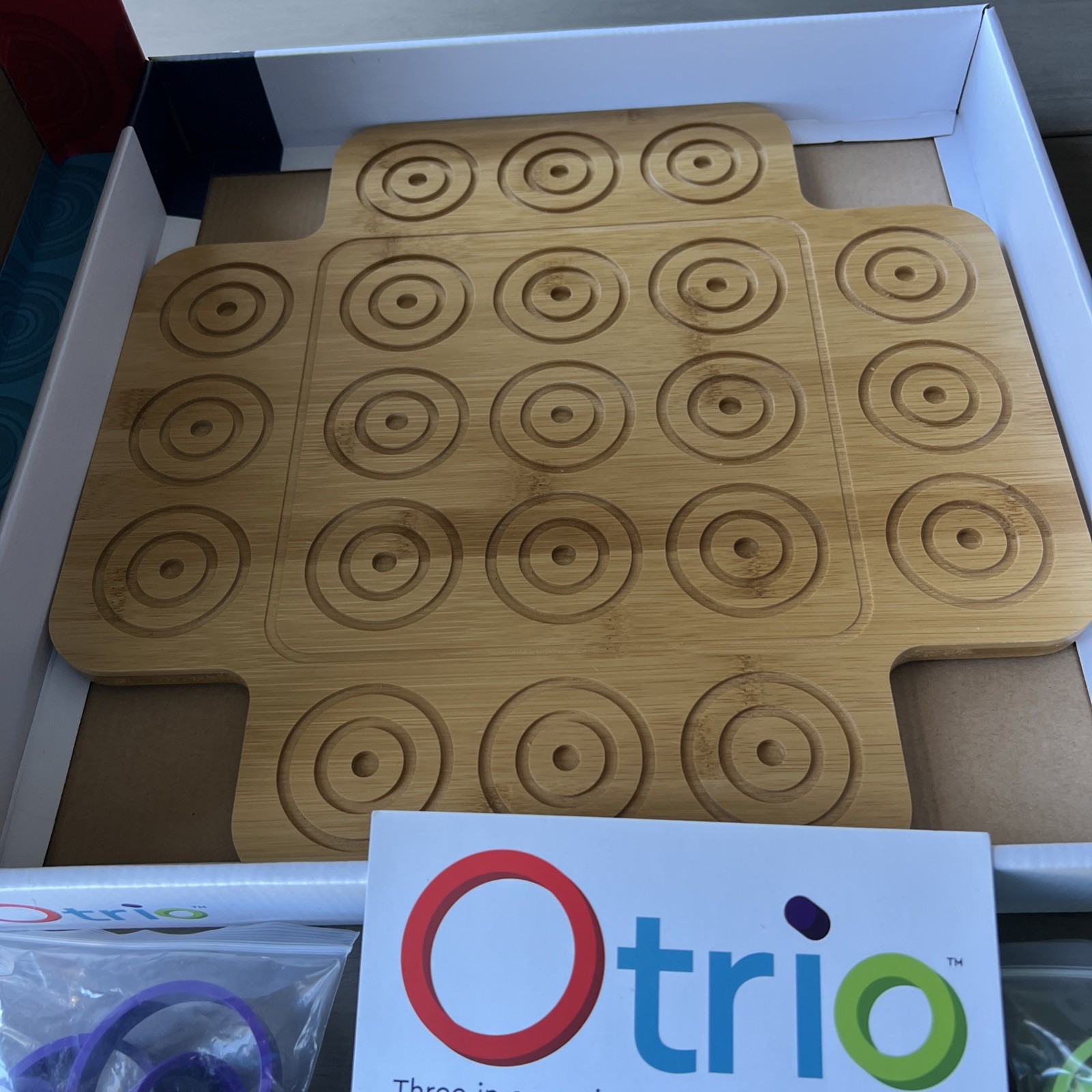 OTRIO Strategy Based Board Game by Marbles Brain Workshop Wooden COMPLETE