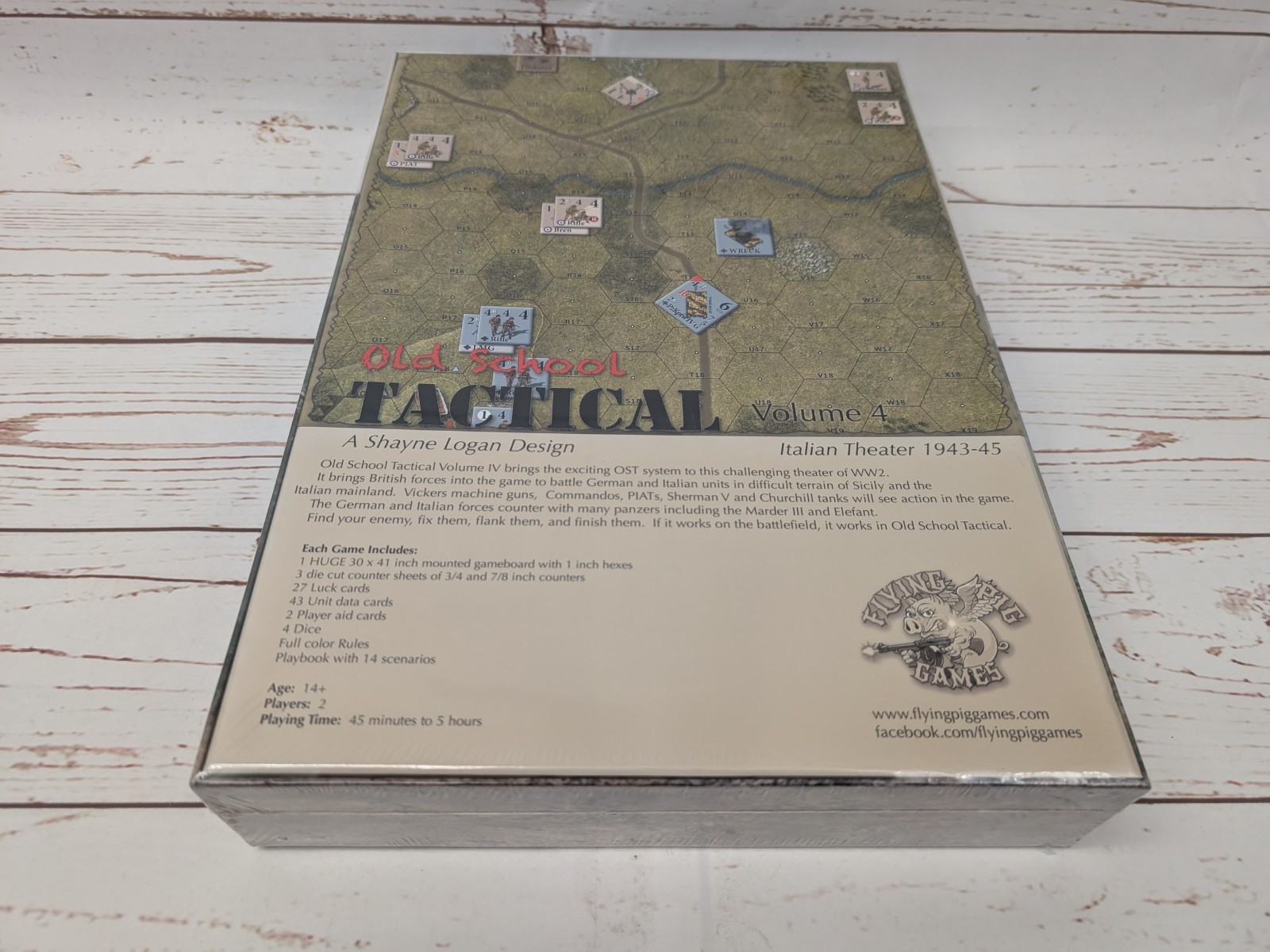 Old School Tactical Vol 4 Italian Theater Flying Pig Games NIS WWII Board Game