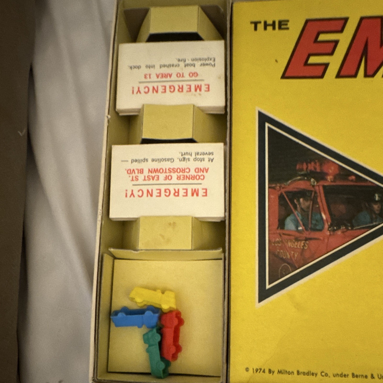 Milton Bradley The Emergency! Game 1974 Board Game MPN 4406 2+ Ages 8-14