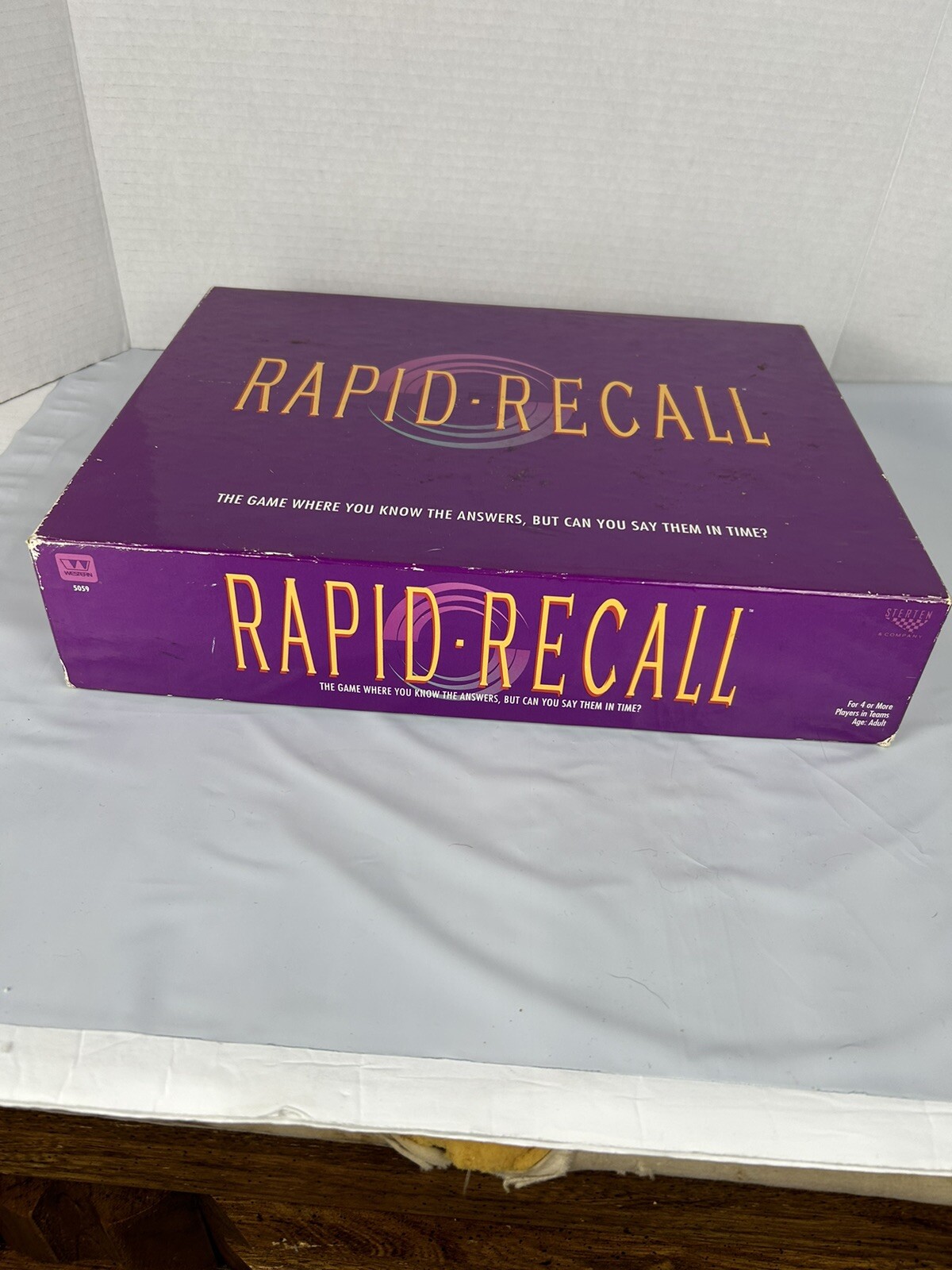 Rapid Recall Board Game 1993 VTG Fast Fun Memory Friends Family Complete EUC
