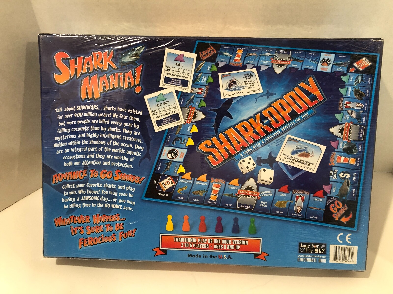 Shark Opoly Board Game (Shark Version Monopoly), New and Sealed