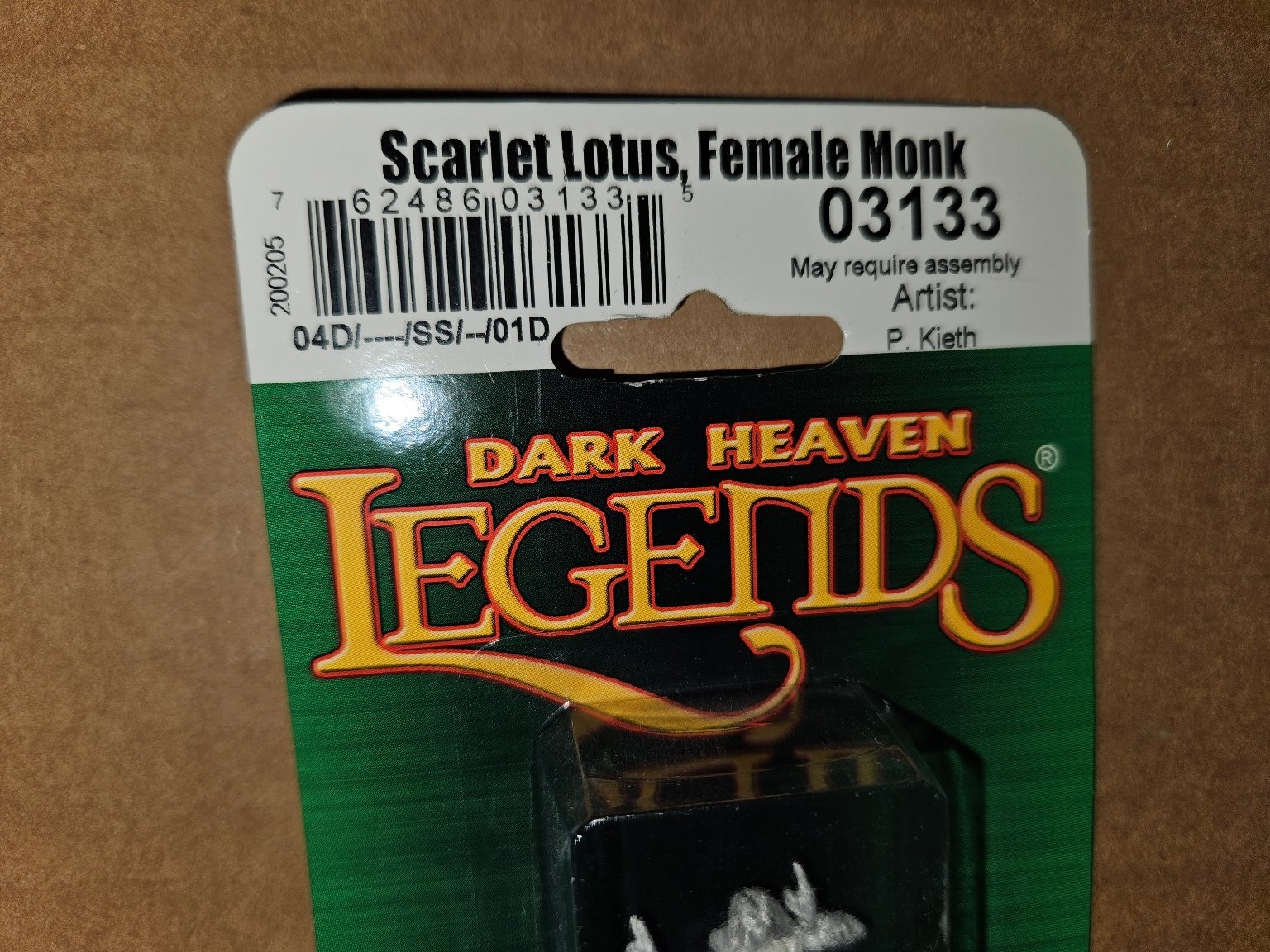 Dark Heaven Legends Reaper Miniatures Scarlet Lotus Female Monk Figure