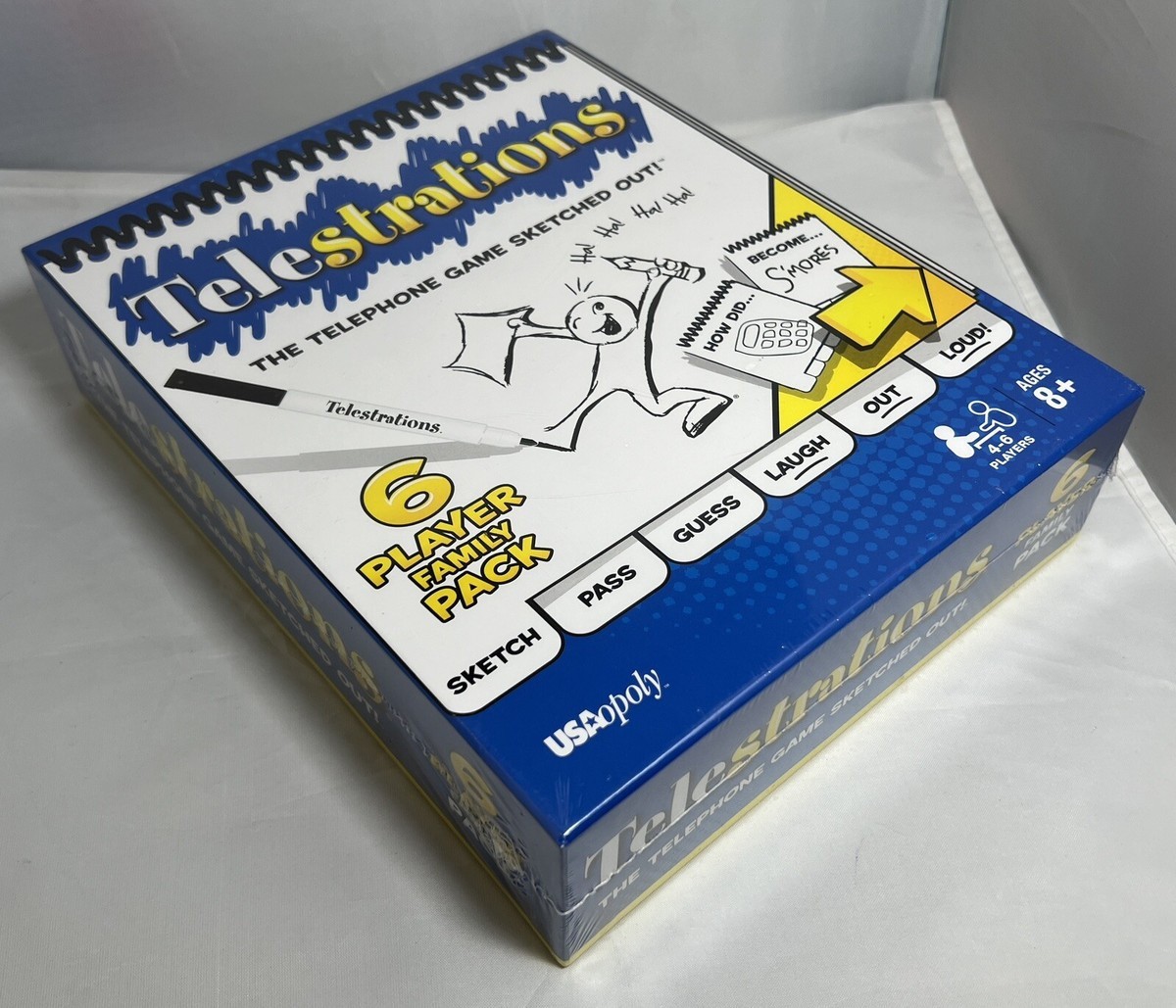 Telestrations Original The Telephone Game Sketched Out! 4-6 Players Fun Family!