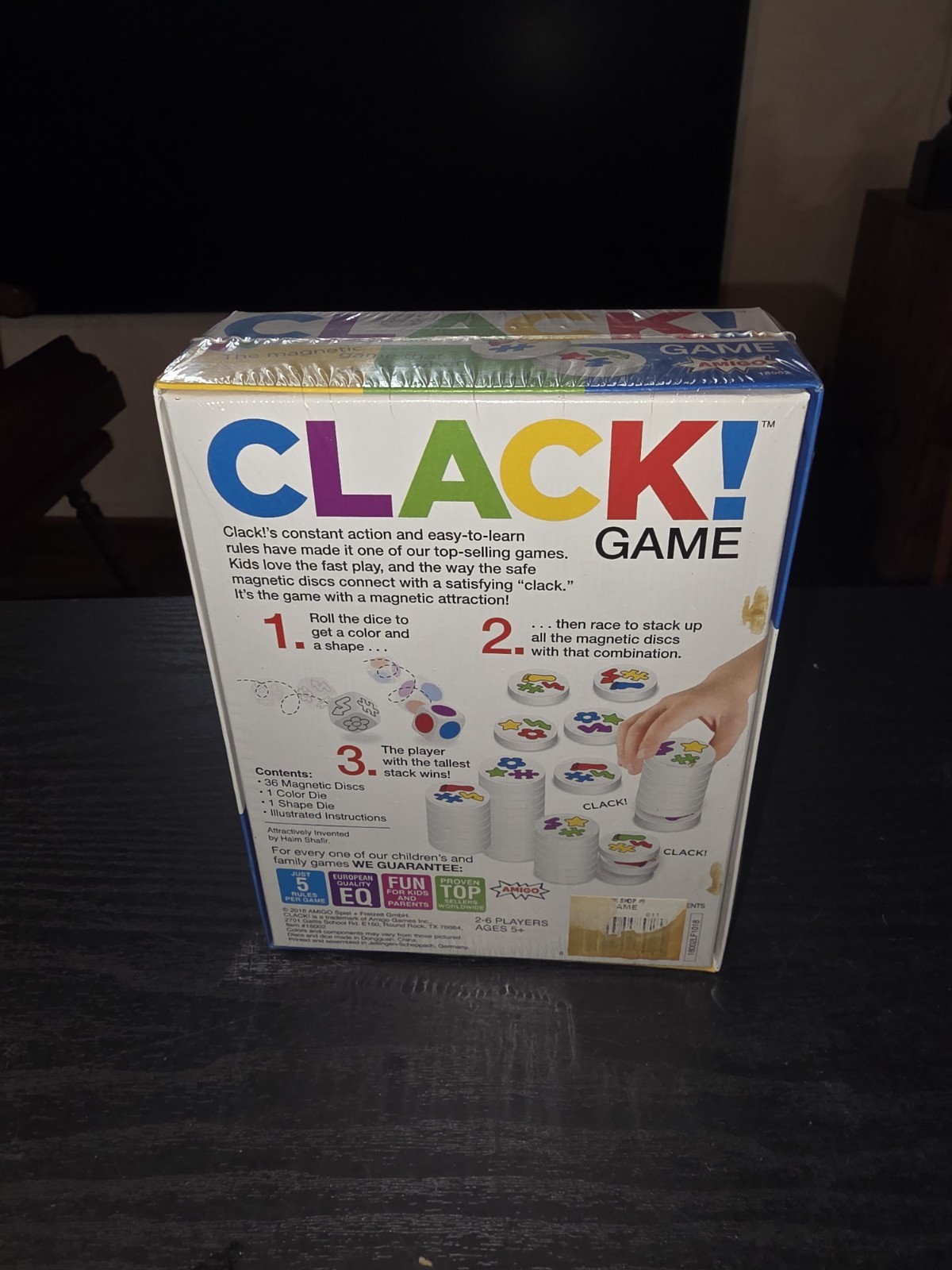 Clack! Magnet Game – Magnetic Stacking Game For Kids and Families Ages 5+ Amigo