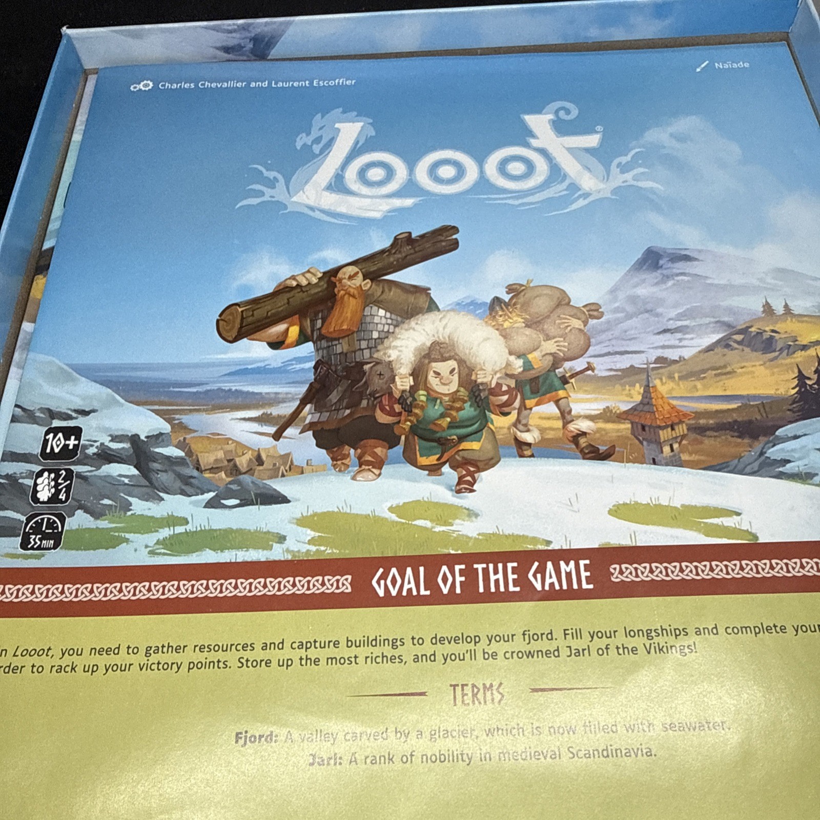 NEW OPEN BOX Gigamic Viking Theme Loot Family Board Game (2-4 Players Max)