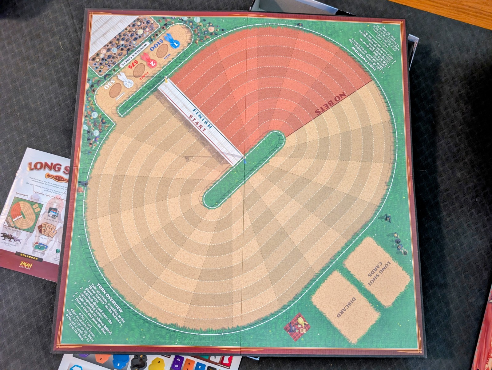 Long Shot The Horse Racing Board Game (2009) by Z-Man 3-8 Players 60 Minutes