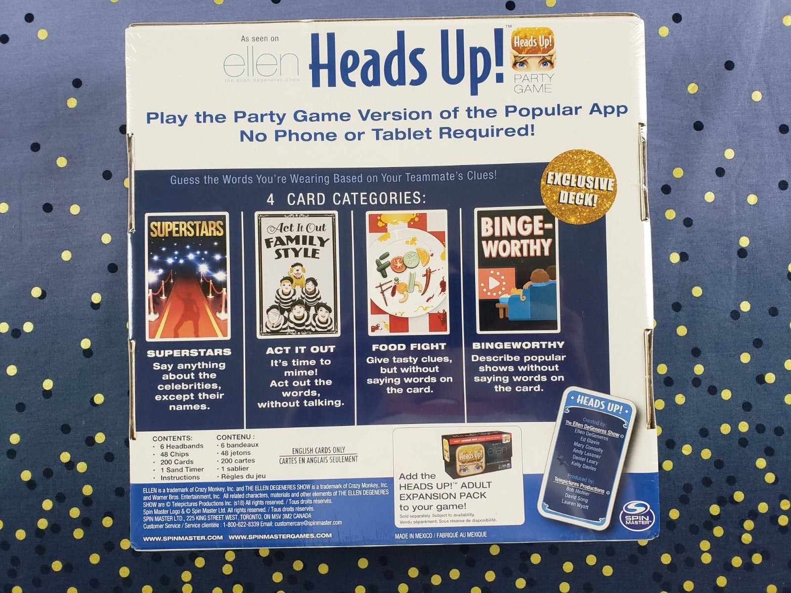 Heads Up! Party Game | 3rd Edition | As Seen on Ellen | Spin Master Games | 8+