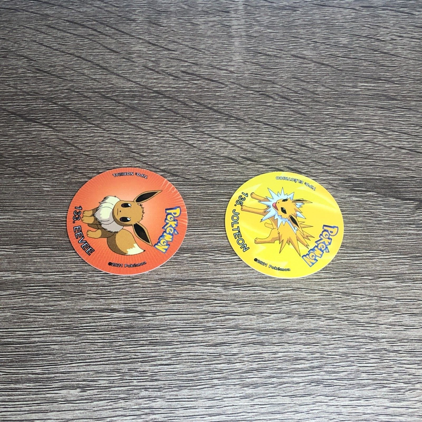Pokemon Pogs Lot Tazos Sabritas Taps Eevee Jolteon Nintendo 2021 Mexico Bundle 2