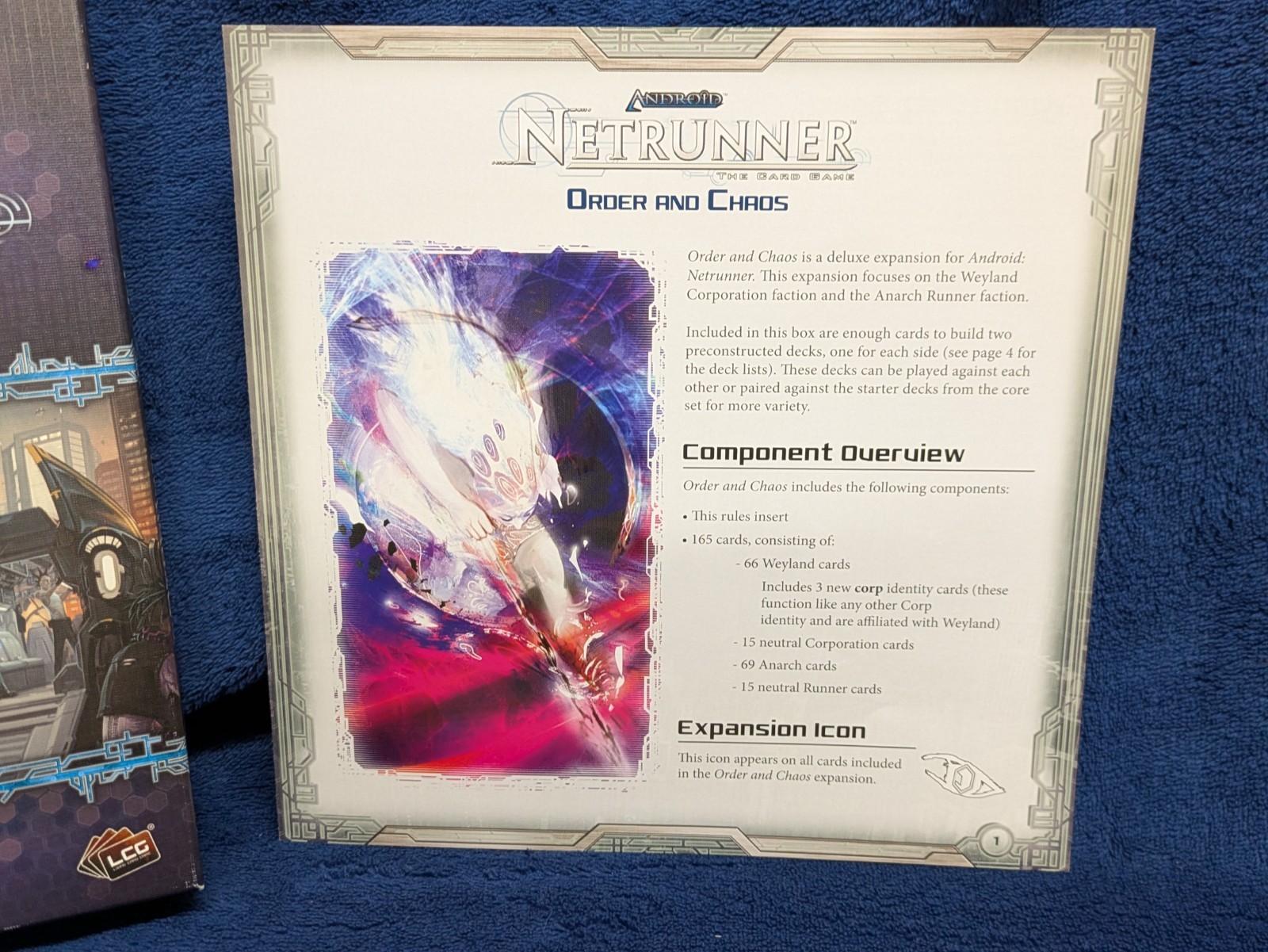 FFG Android Netrunner LCG Order & Chaos Deluxe Expansion in Box -MISSING 1 CARD