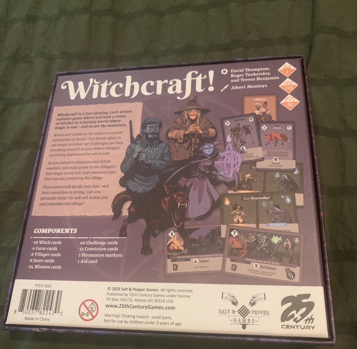 Salt & Pepper Games Witchcraft! Fantasy Solo Card Game