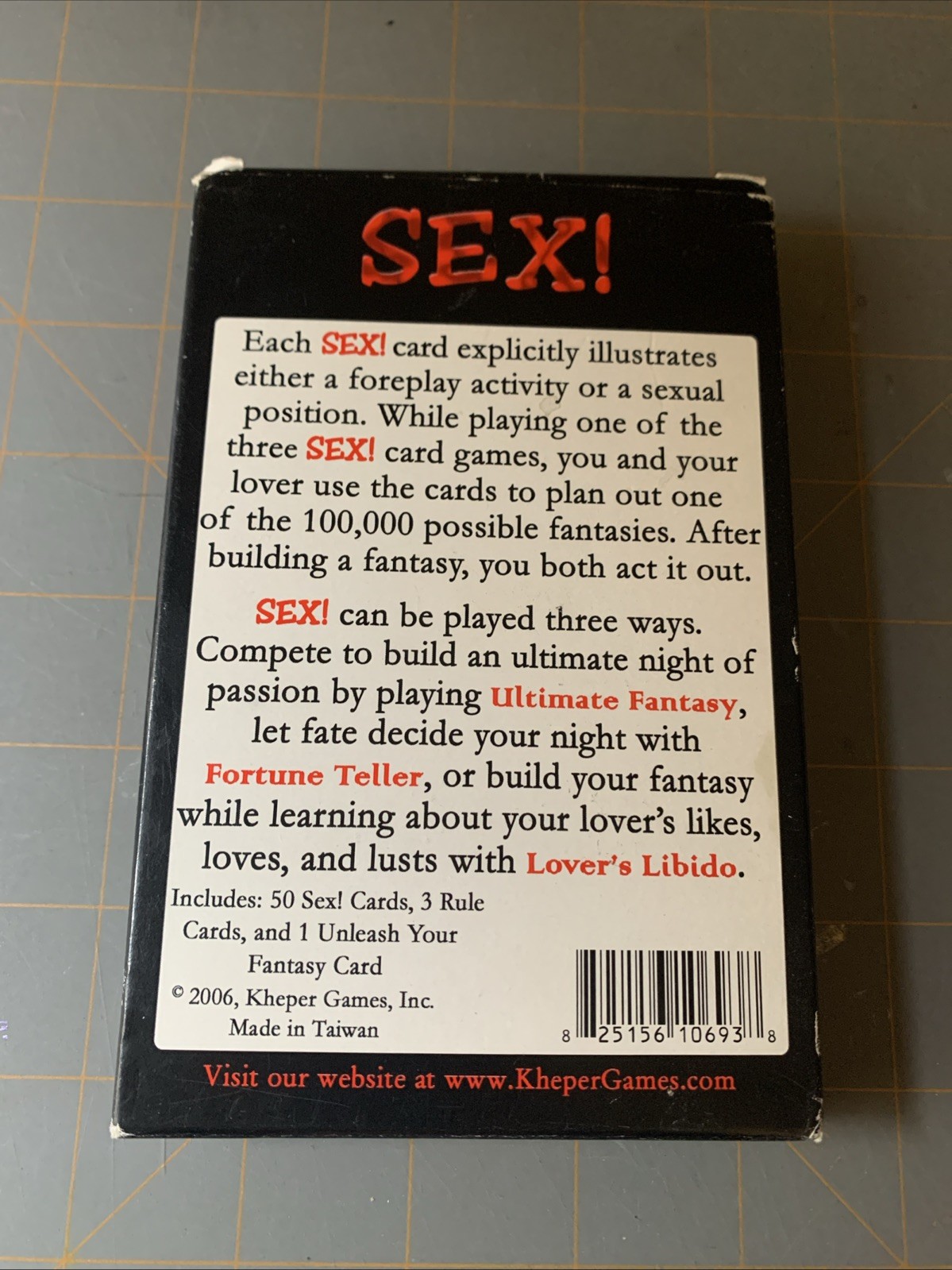 SEX! CARD GAME – Adult Sexual Position Couples Foreplay Fun