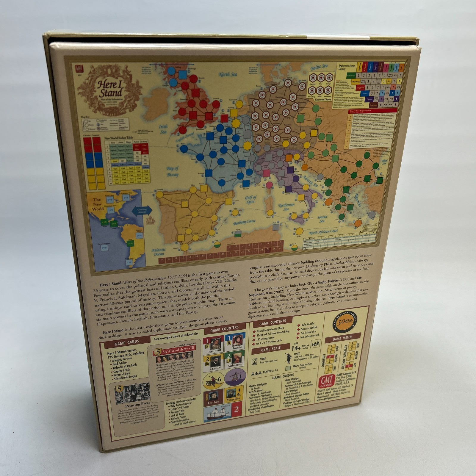 GMT Games Here I Stand Wars of the Reformation 1517-1555 Board Game