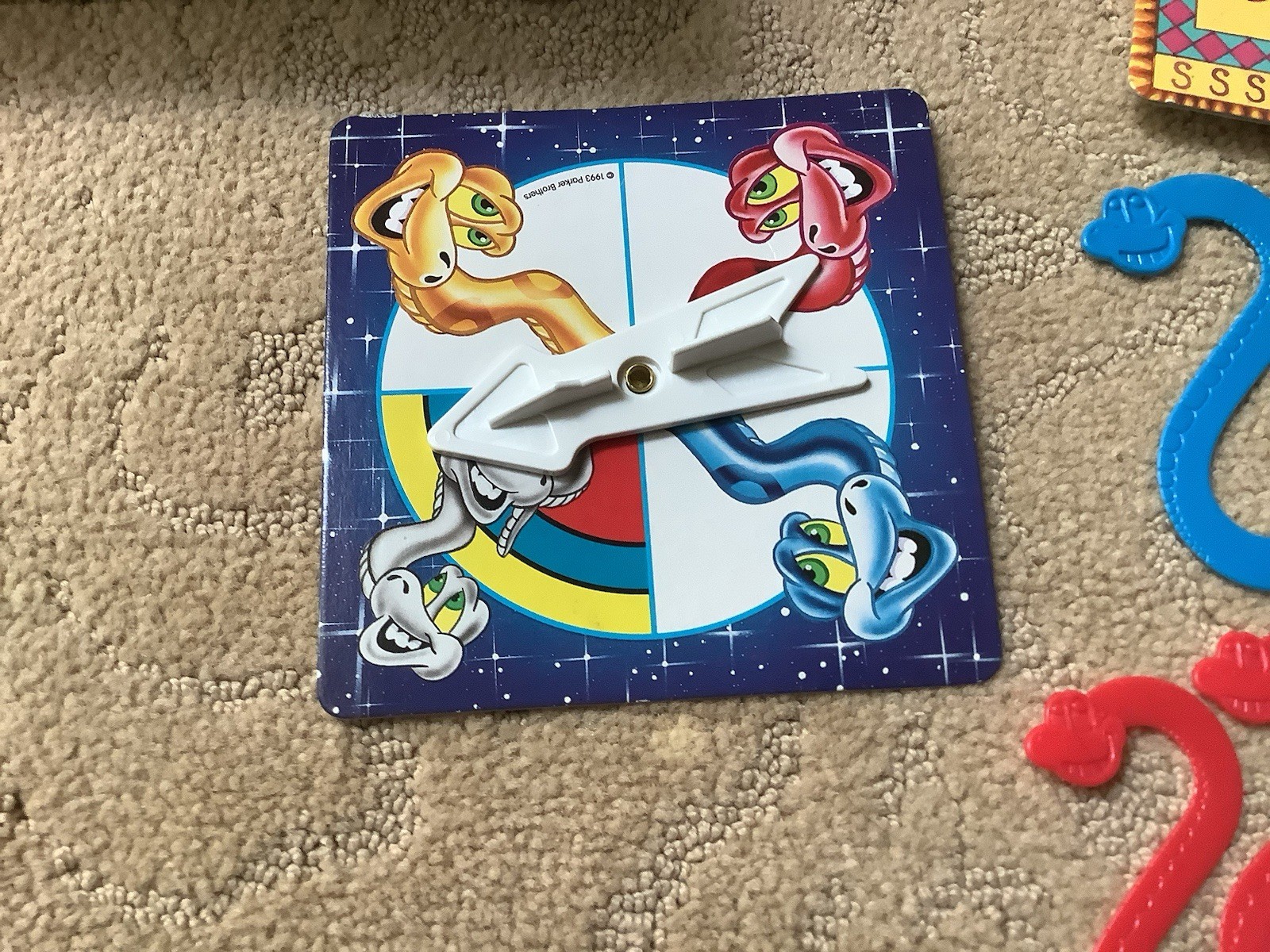 Vintage 1993 Parker Brothers Game Swinging Snakes