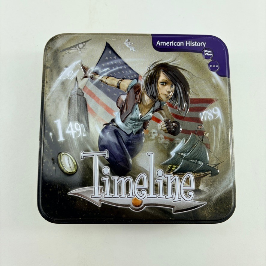 Timeline American History Card Game Asmodee Complete With Instructions