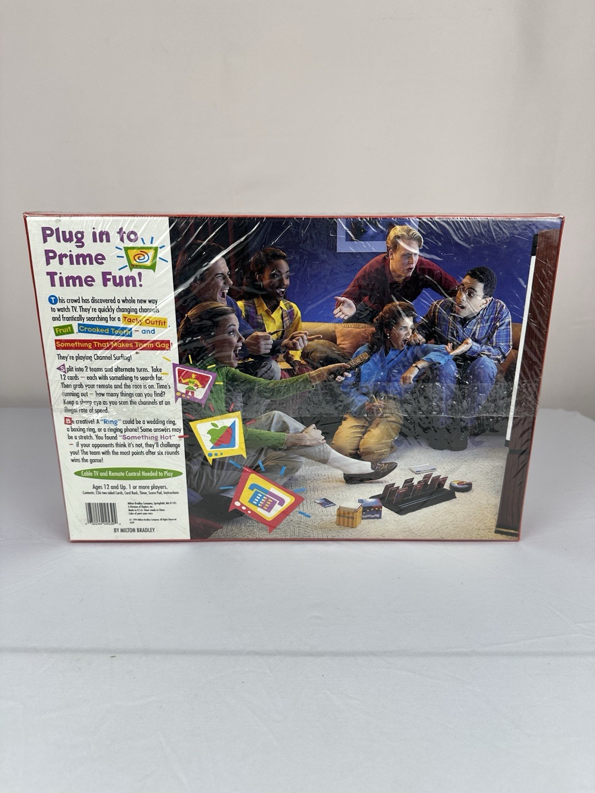 VTG Channel Surfing Game NIB Sealed Milton Bradley 12+ TV 1 Or More Players 1994