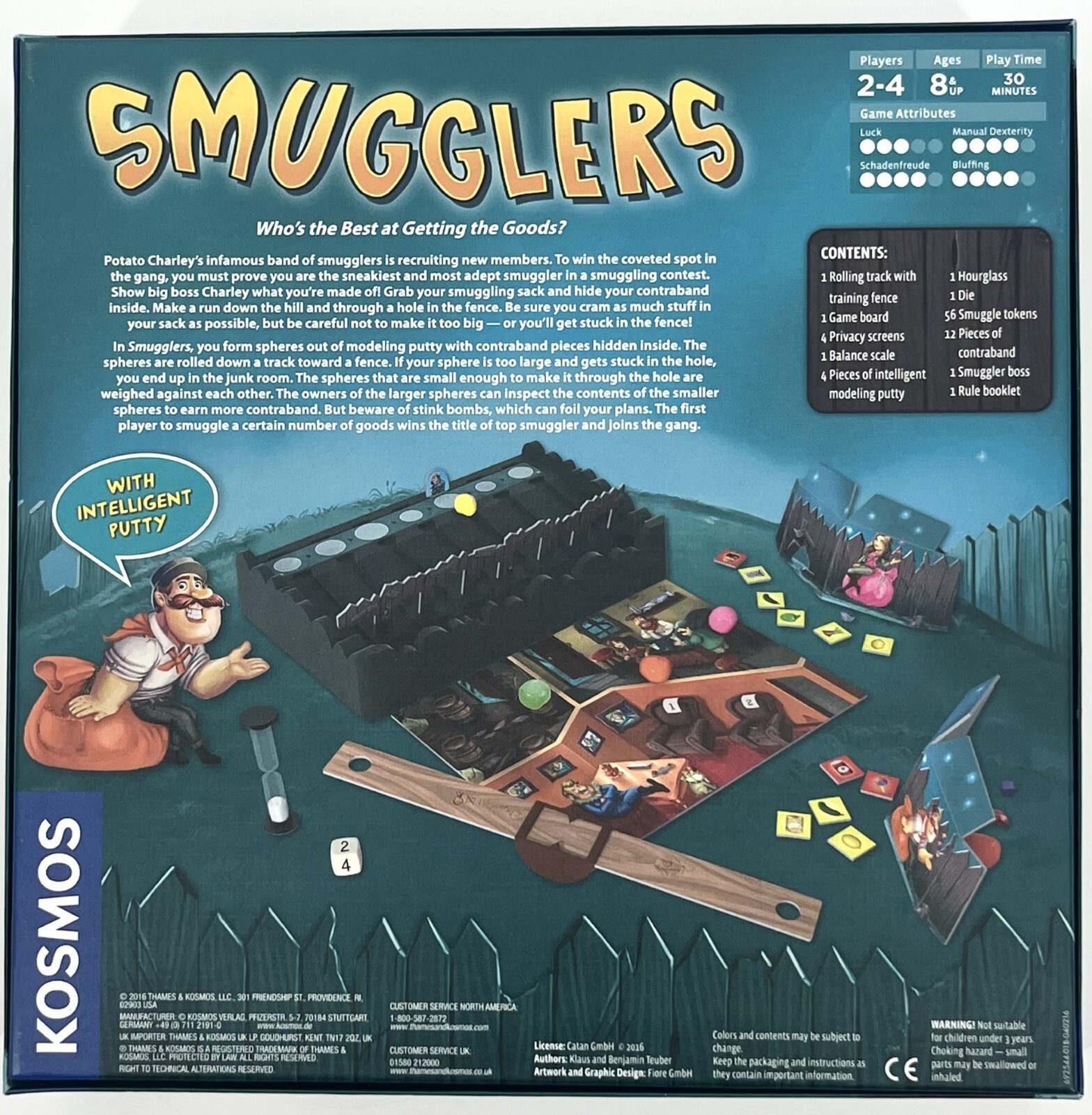 Smugglers Board Game by Kosmos Strategic Multi-Player NEW Open Box