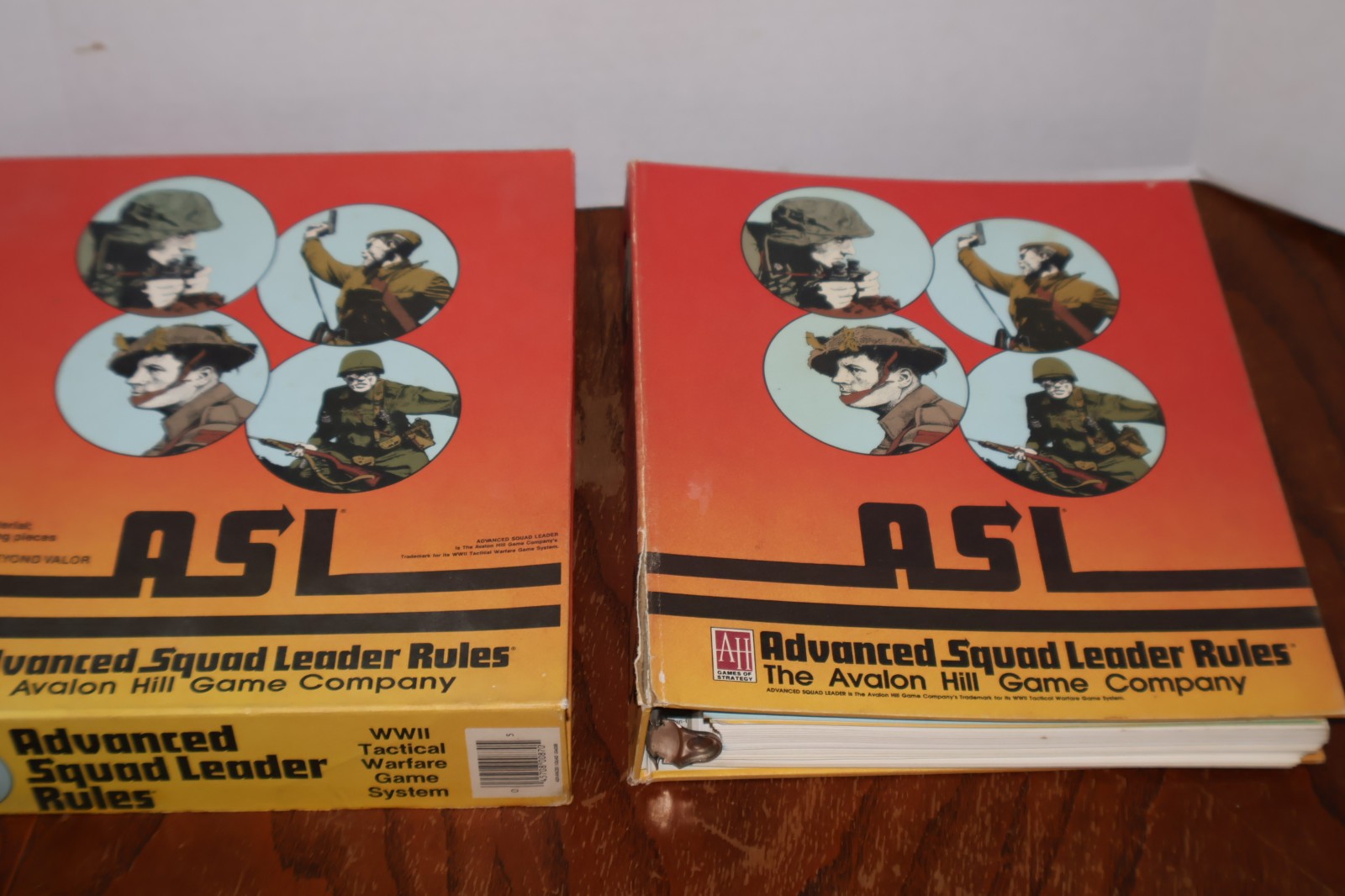 ASL Advanced Squad Leader Rules The Avalon Hill Game Company 1985 Binder + Cover