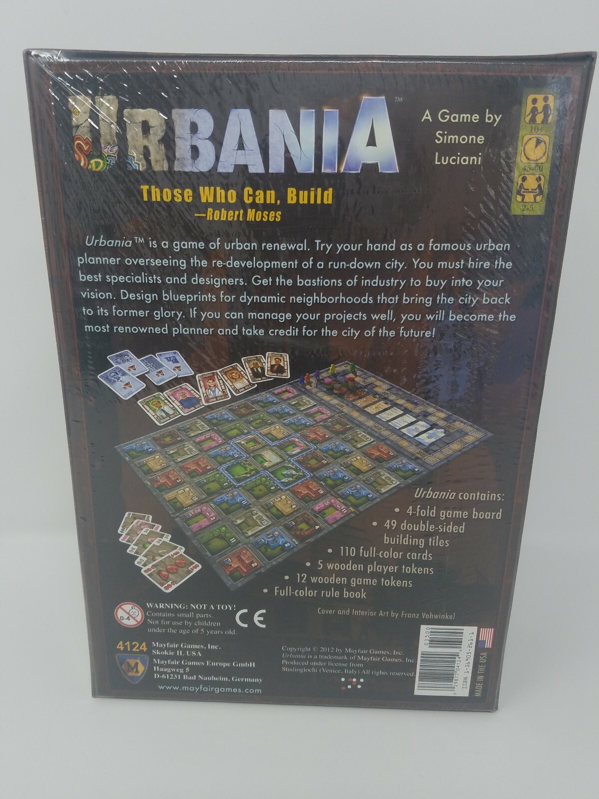 Urbania Mayfair Games NEW NIB 2012 Game by Simone Lucian. Those Who Can, Build