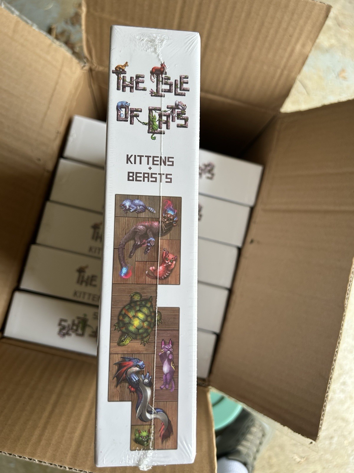 Case Of Six (6) The Isle of Cats Expansion- Kittens And Beasts New / Sealed.