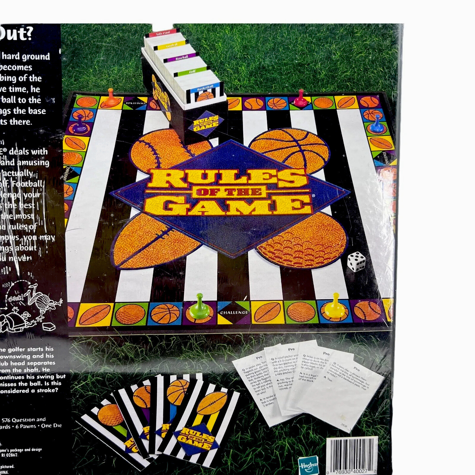 VTG Rules Of The Game Sports Trivia Knowledge Board Game Hasbro 2000 NIB SEALED