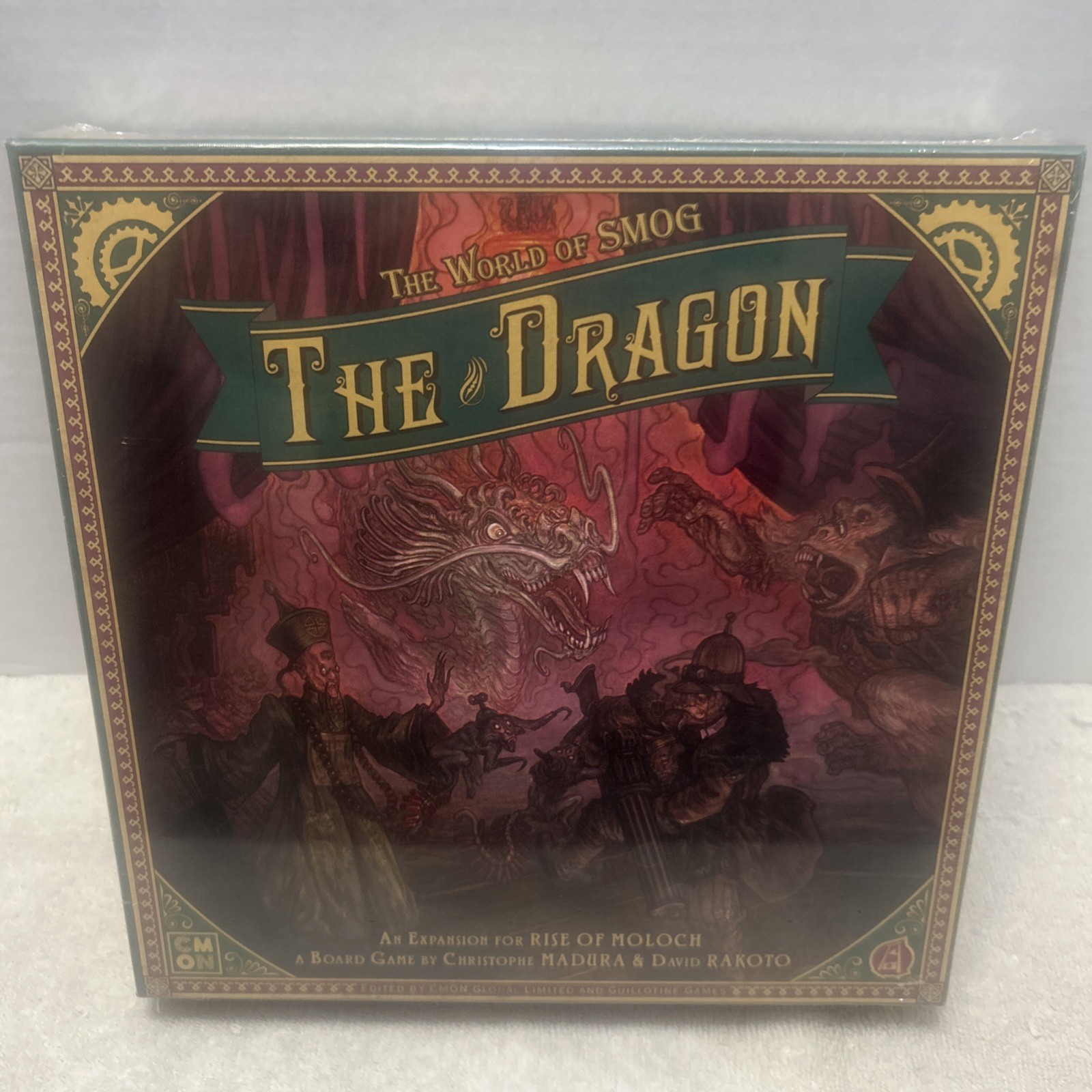 CMON World of Smog Rise of Moloch The Dragon Board Game Expansion SMG002 Sealed