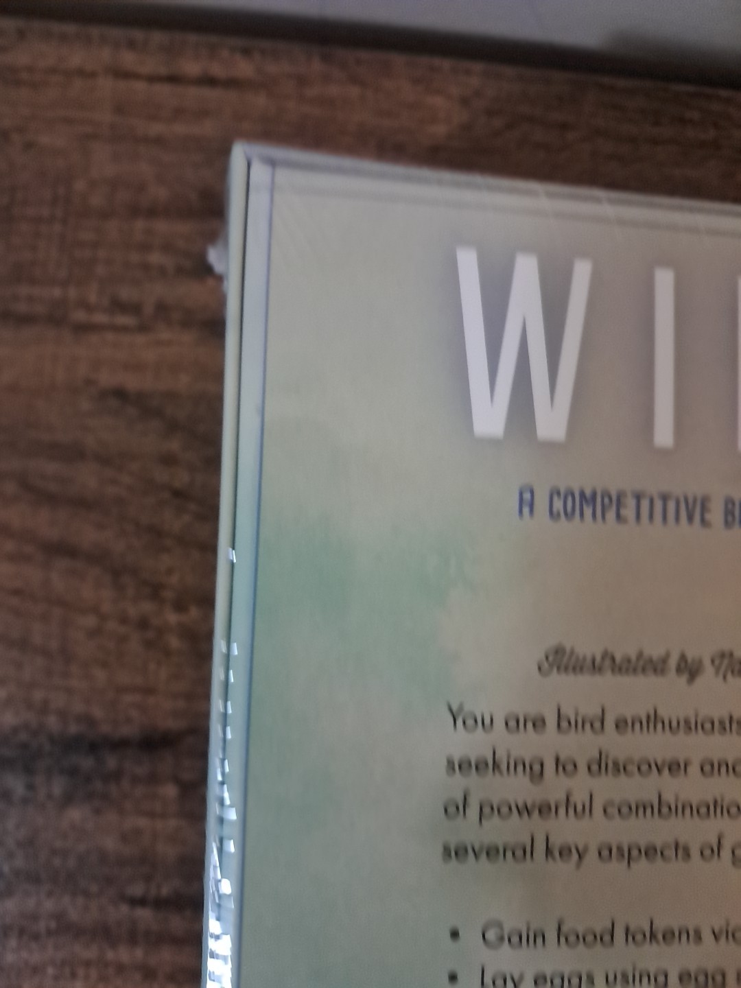 WINGSPAN Bird Base Game 2019 Stonemaier Games, STM910 Unopened Contents