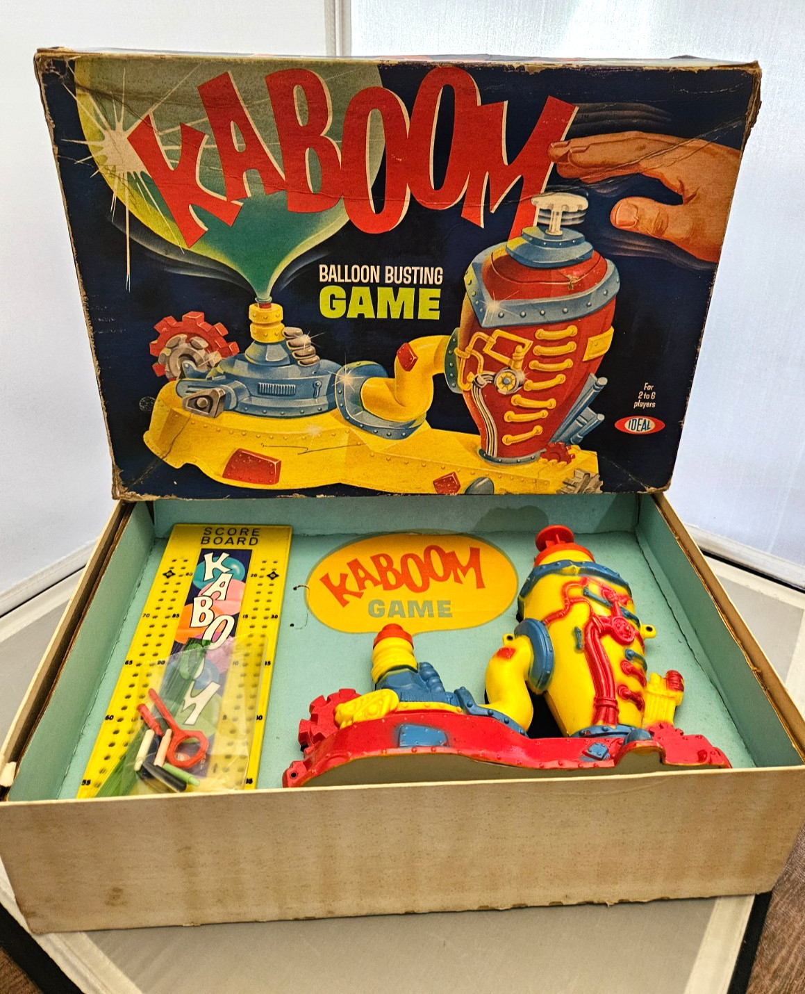 Vintage KABOOM- Balloon Busting game 1965 Ideal