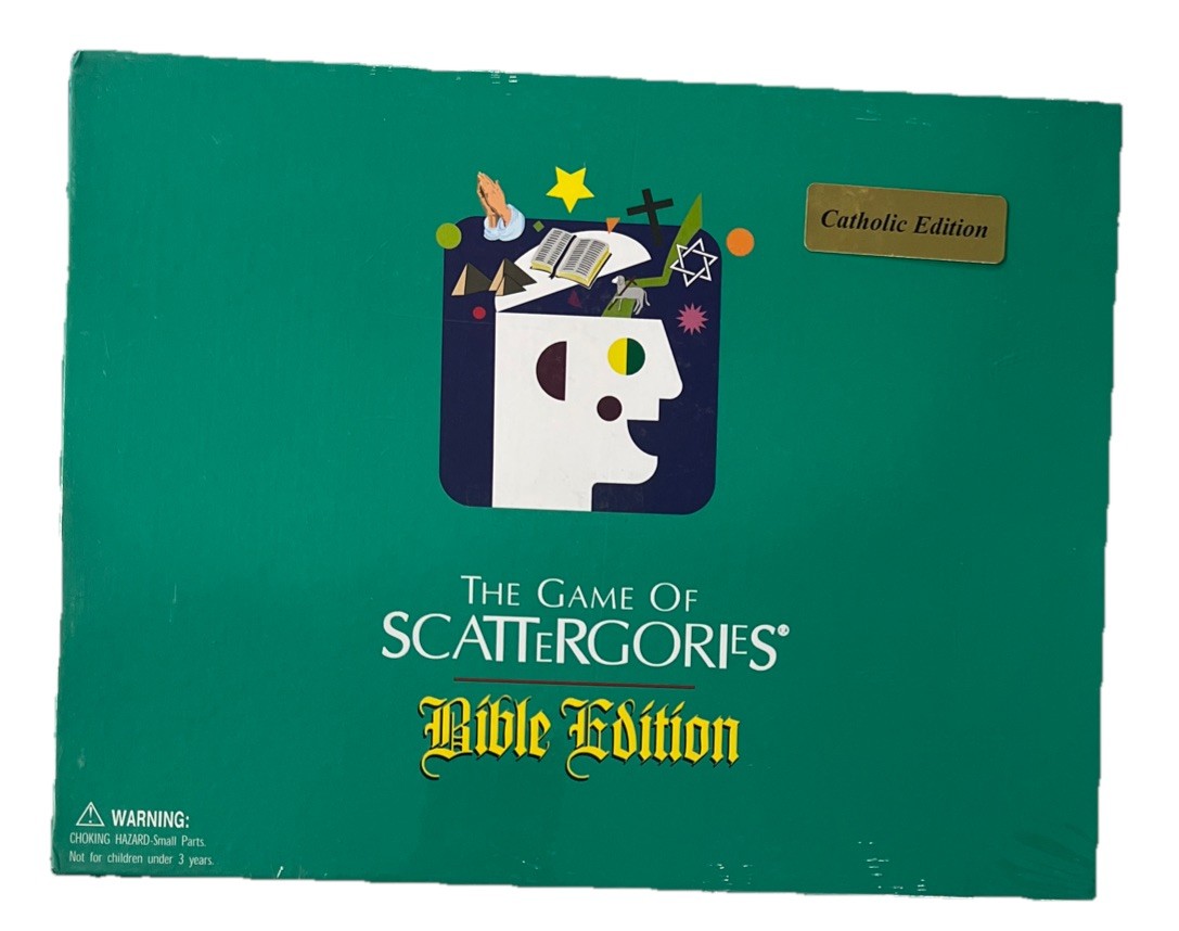 The Game of Scattergories Bible Edition Board Game NEW SEALED Catholic Edition