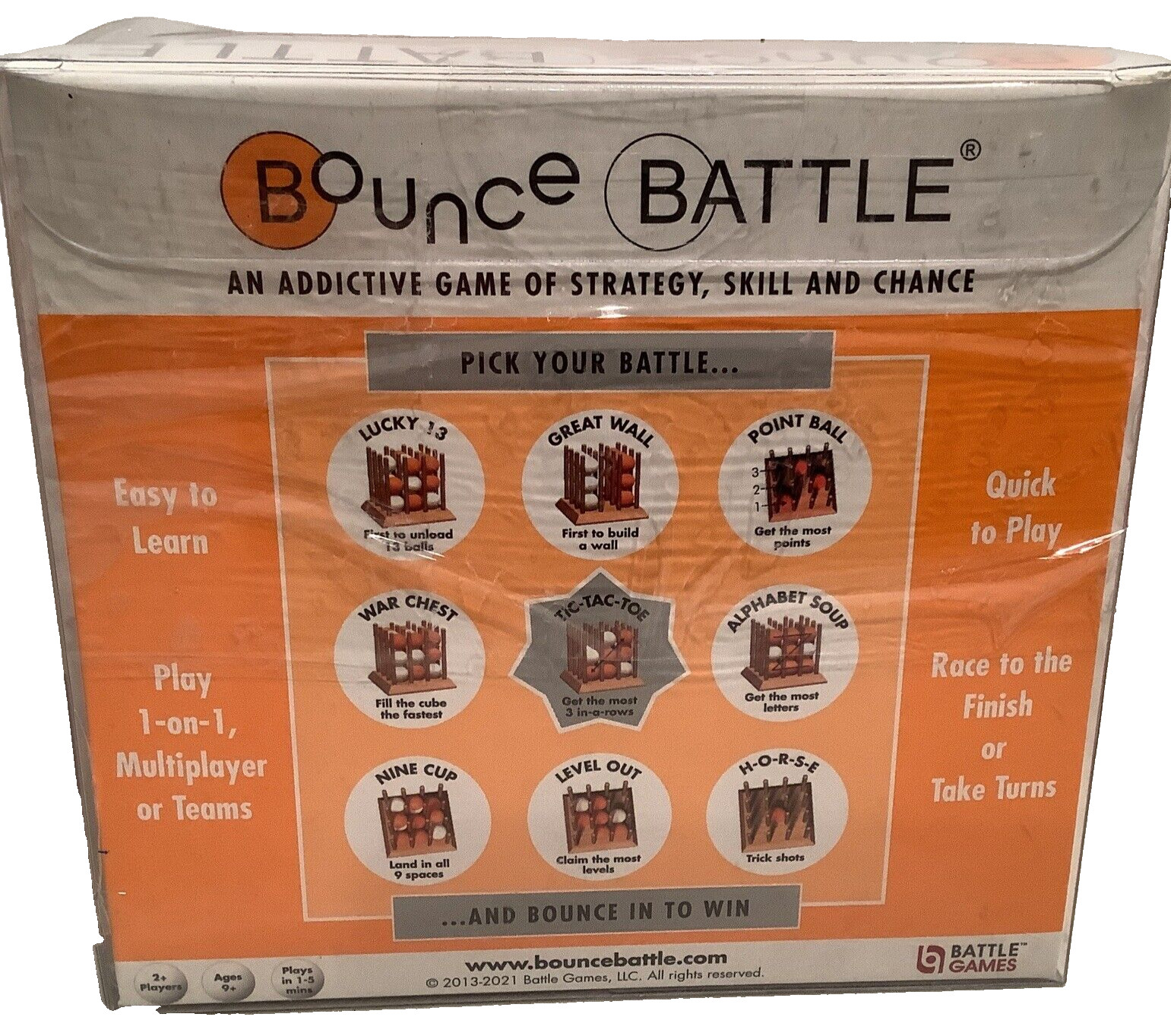 Bounce Battle Game of Strategy, Skill, Chance or Luck- Fun Entertainment 1 on 1+