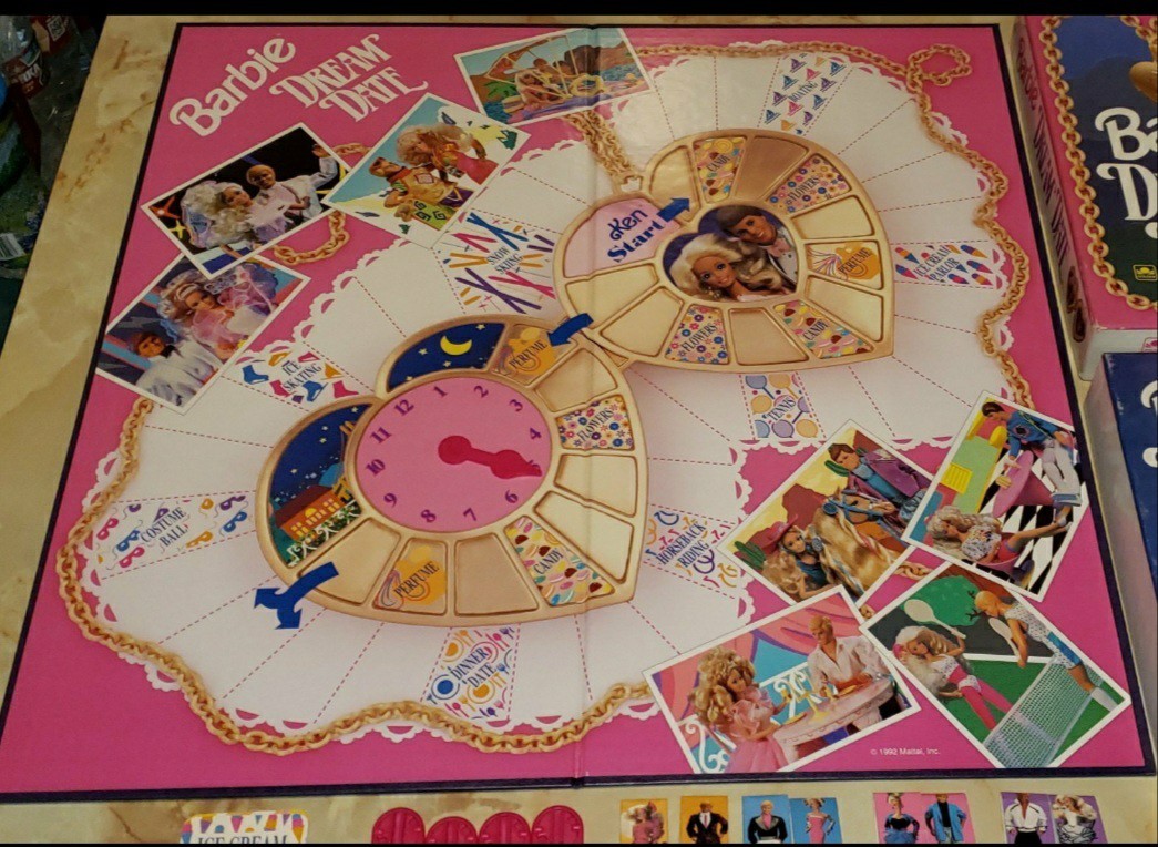 Barbie Dream Date Board Game 1992 Golden DOUBLE CLICK PHOTOS-FULL