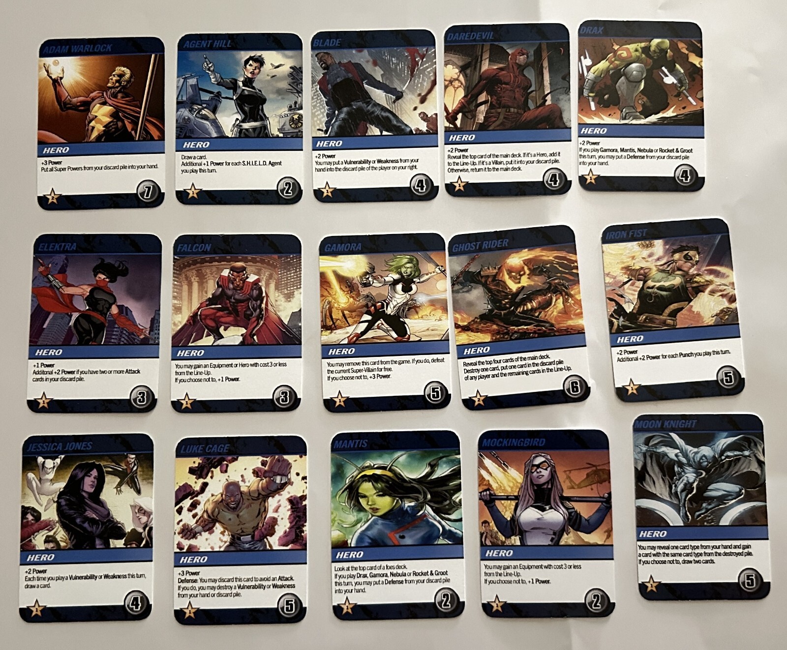MARVEL Deck-Building Game – Avenger Core Set Hero custom cards
