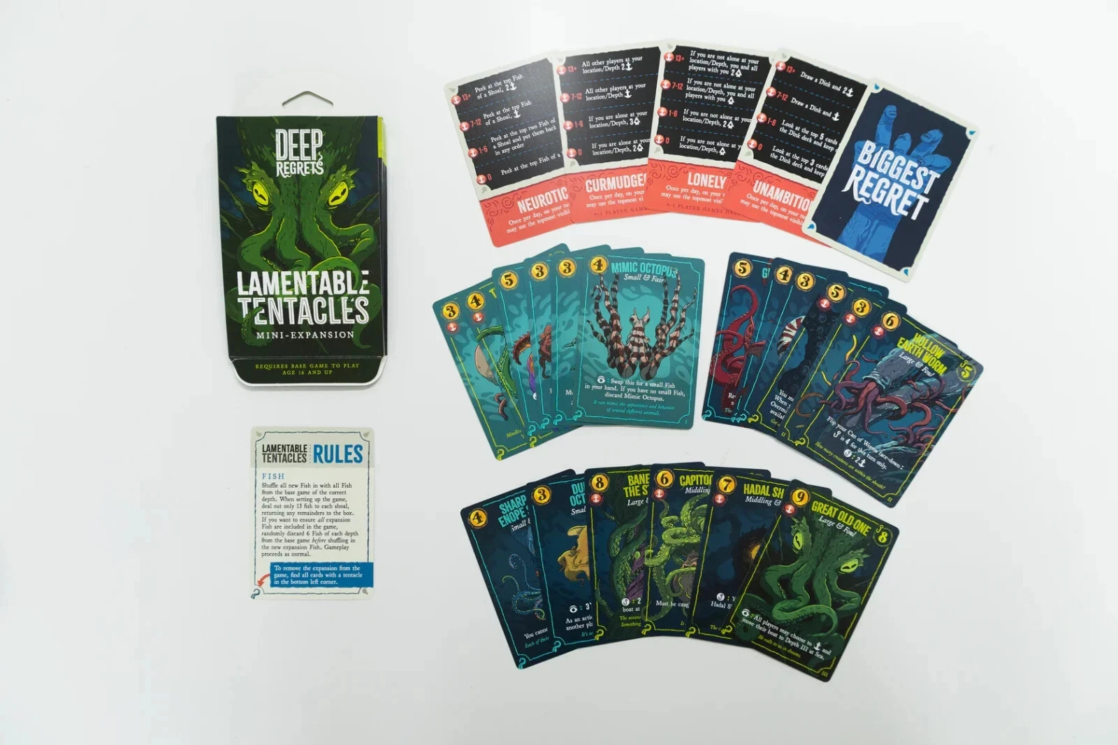 Deep Regrets Lamentable Tentacles Expansion, Core Game Needed to Play NEW in Box