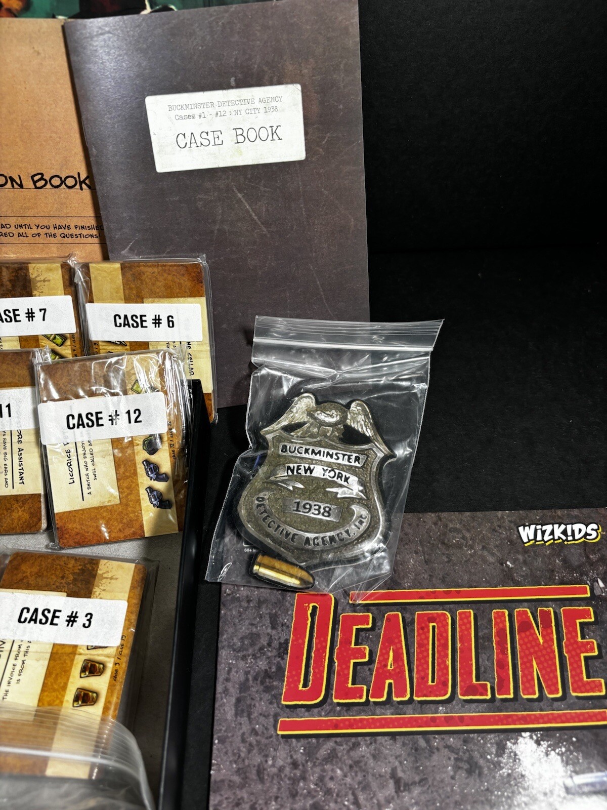 Deadline Board Game by Wizkids – NECA – MURDER MYSTERY! RARE 100% Complete
