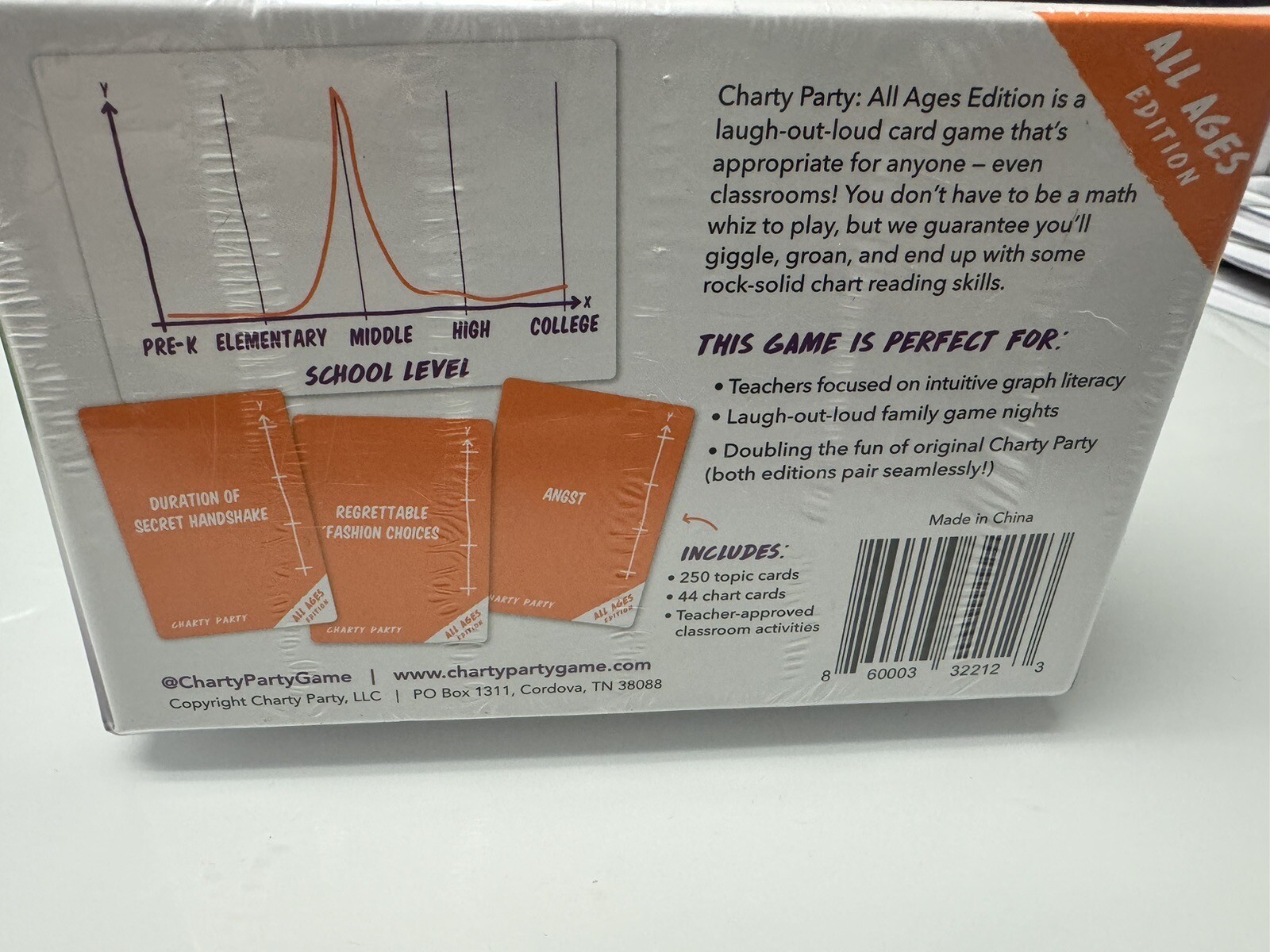 Charty Party The Game of Absurdly Funny Charts Adult Card Game Math NEW