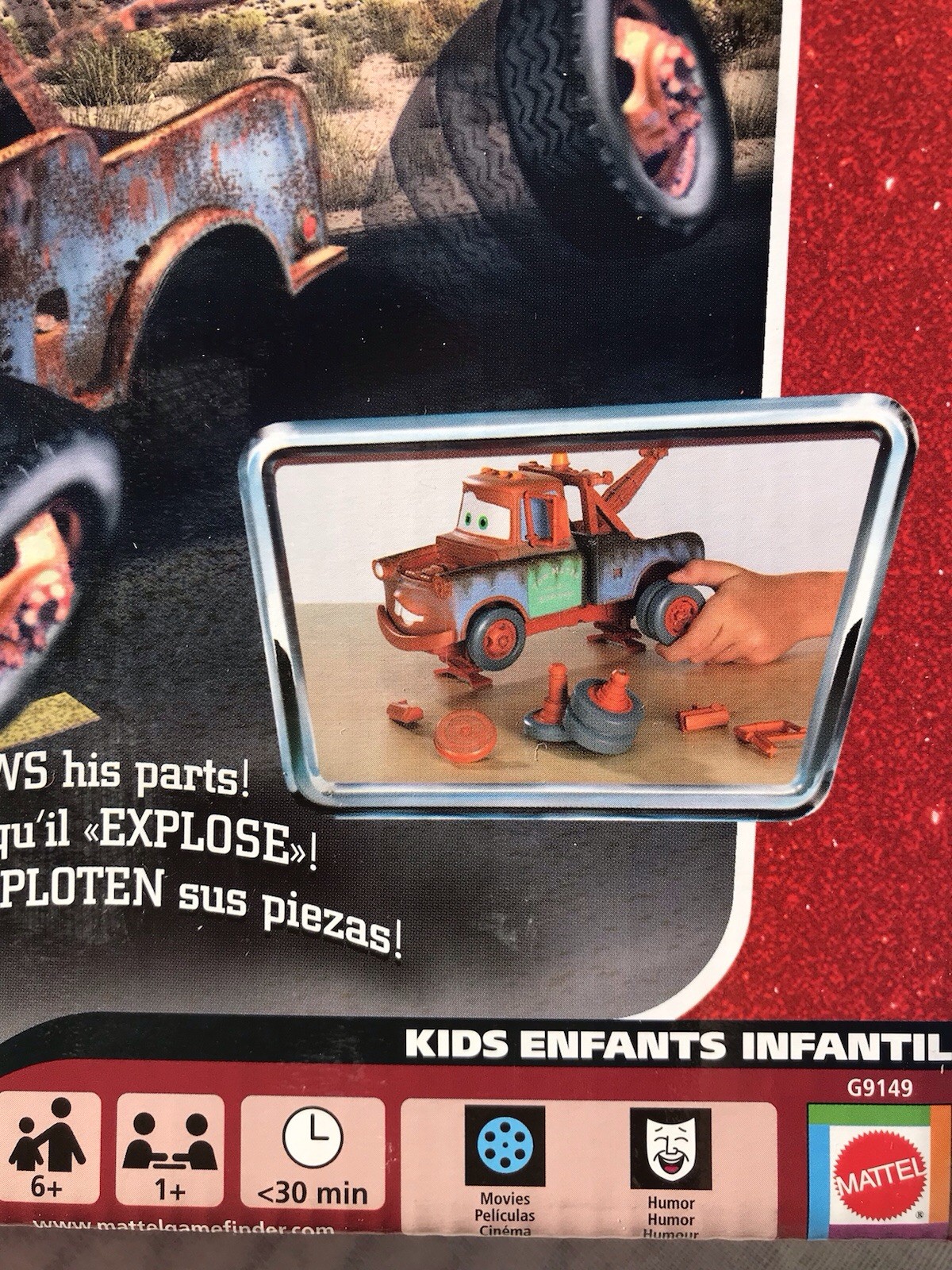 Vtg Y2K HTF Disney Pixar Cars Movie Later Mater Truck Game Mattel Kids Building