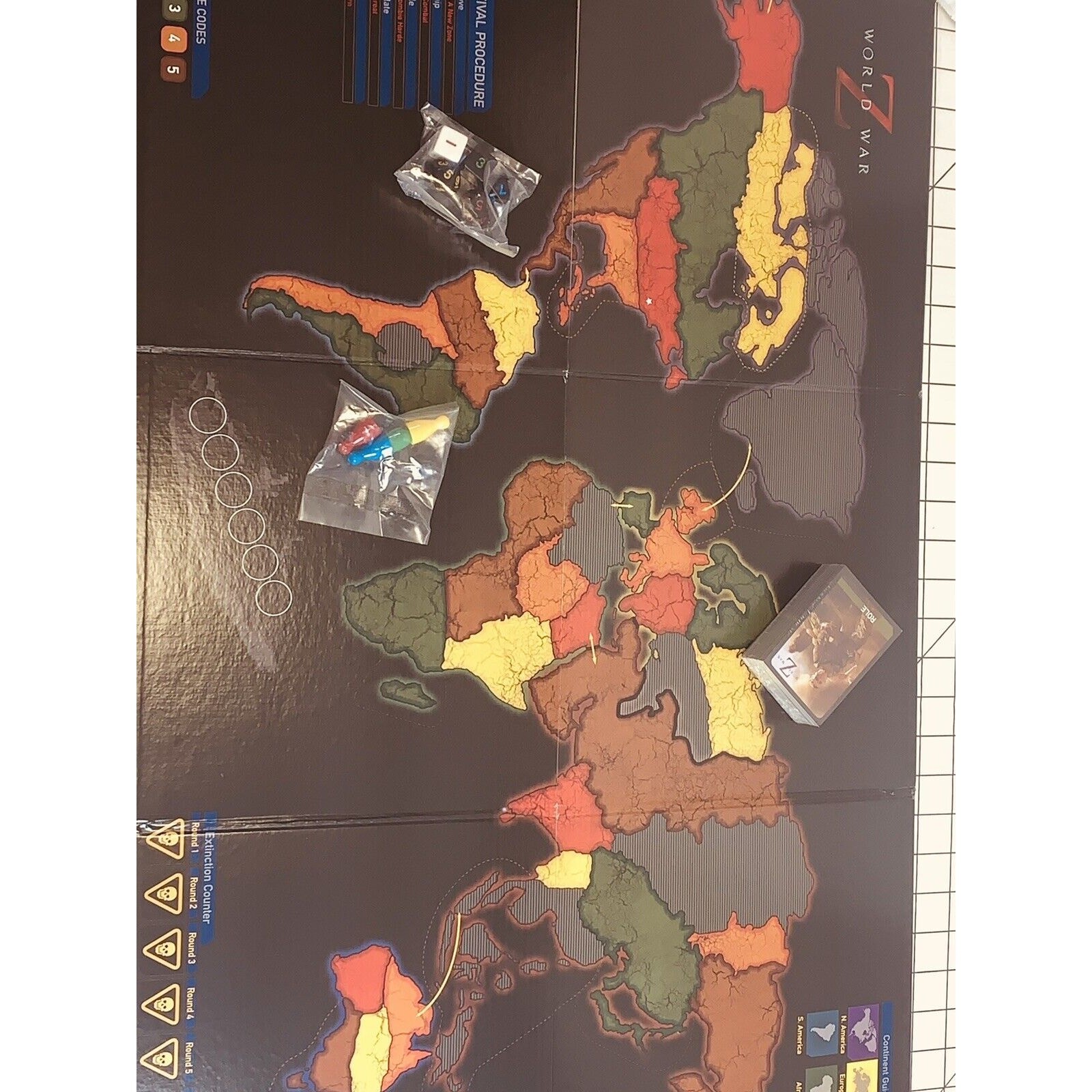 World War Z The Game Zombies University Games Tactical Strategy Board Unused