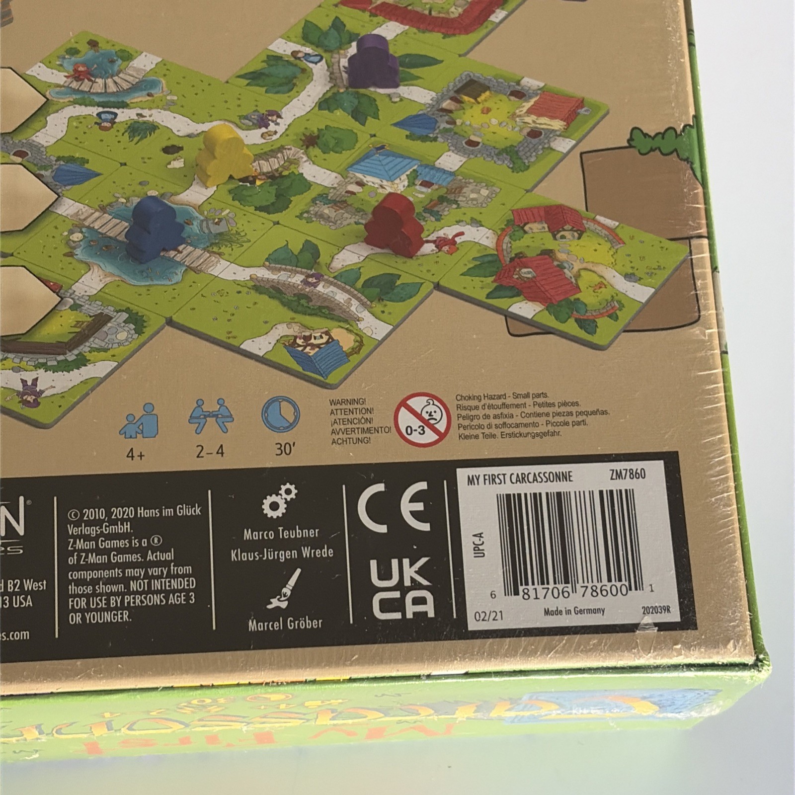 NWT My First Carcassonne Board Game New Sealed Z-Man Games Kids Family Tile Game