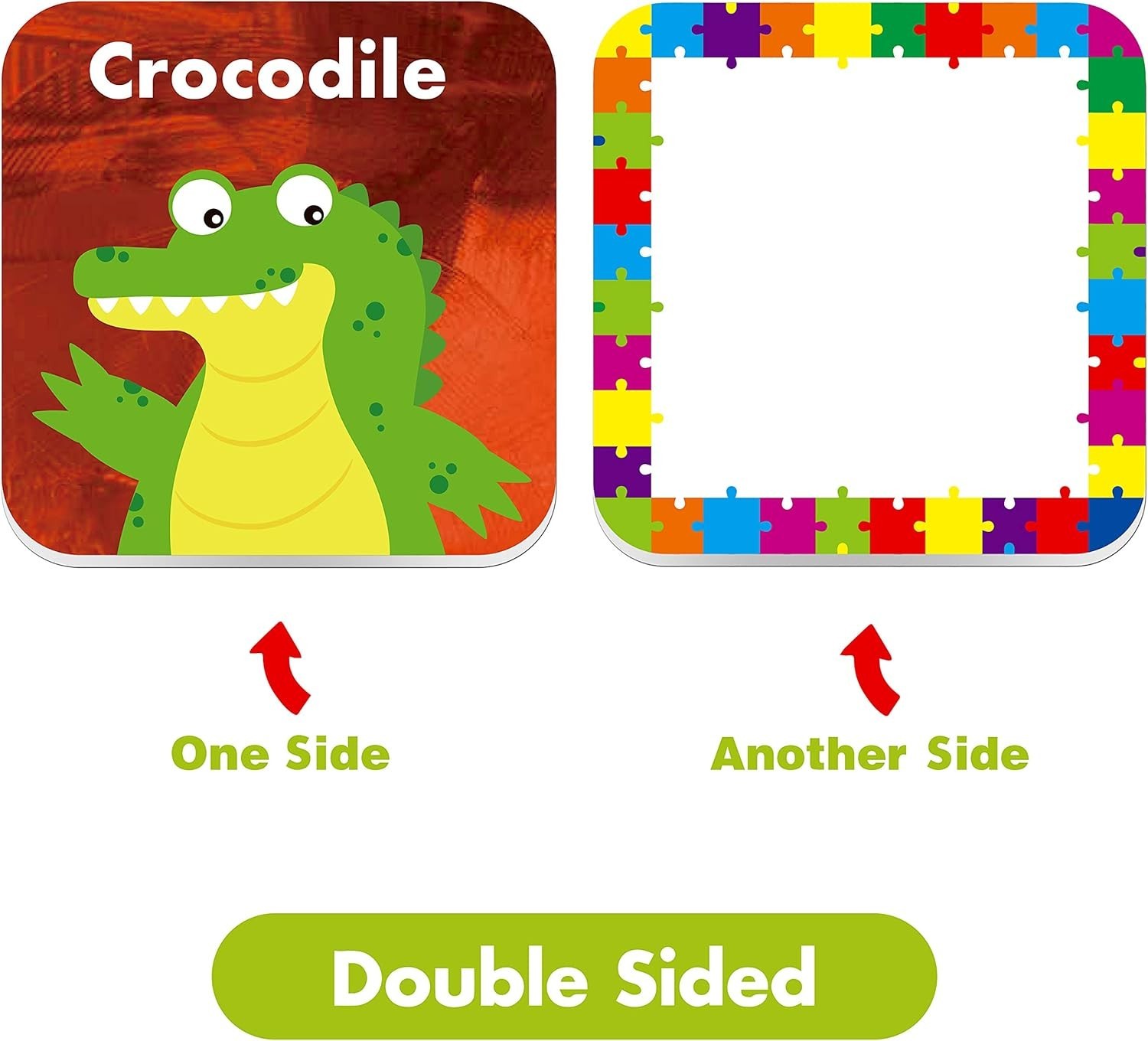 36 Pair Animals Matching Game Cartoon Flash Cards Erasable72 PCs, Each Measur…