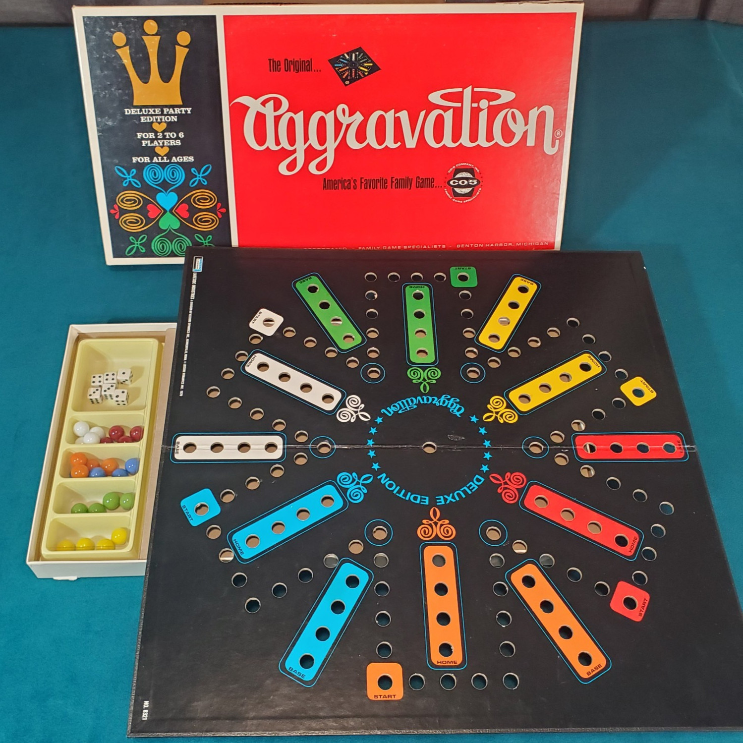 Aggravation Board Game 1965 VINTAGE COMPLETE CO-5 Company