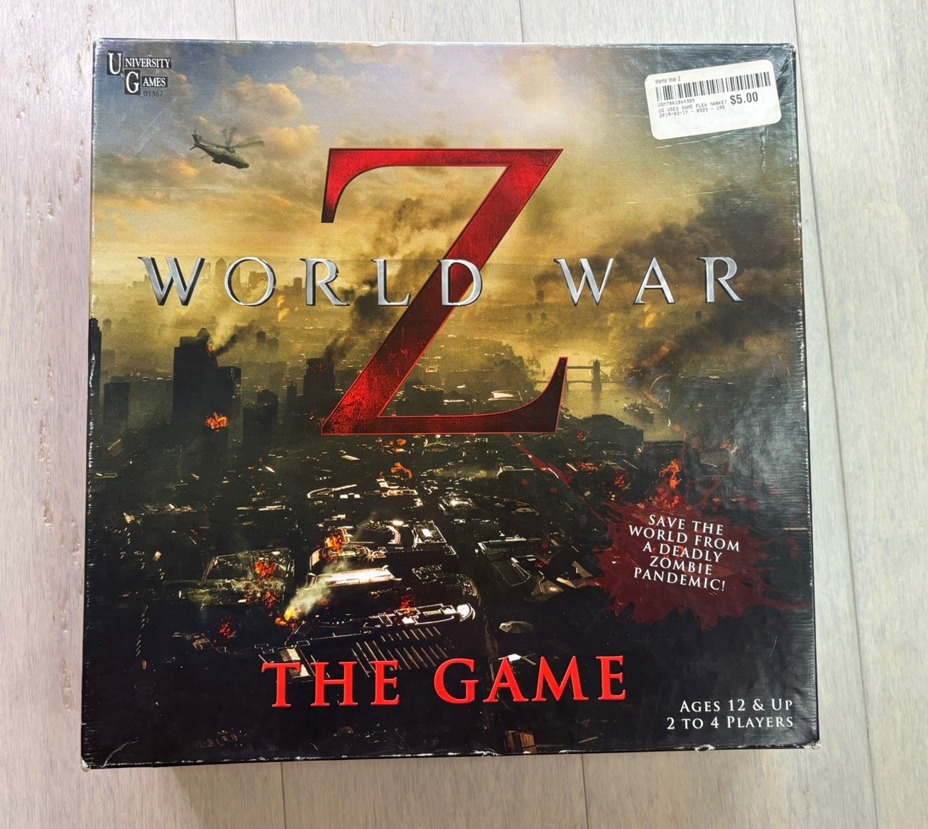 WORLD WAR Z The Game Board Game 100% COMPLETE 2013
