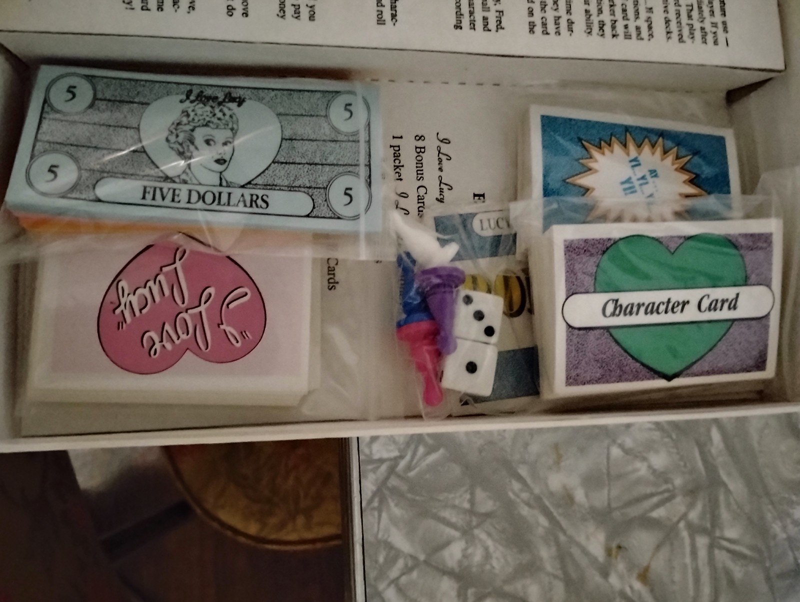 Vintage I Love Lucy Board Game Lucille Ball 1997 By Talicor Complete