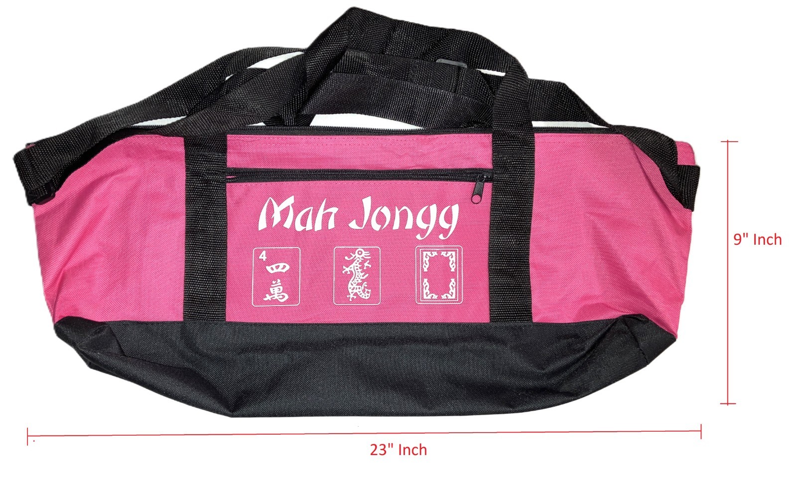 Mahjong Mahj Mah jong Carry PINK Empty Bag + 2 Pouches for Tiles + Bag for Rack