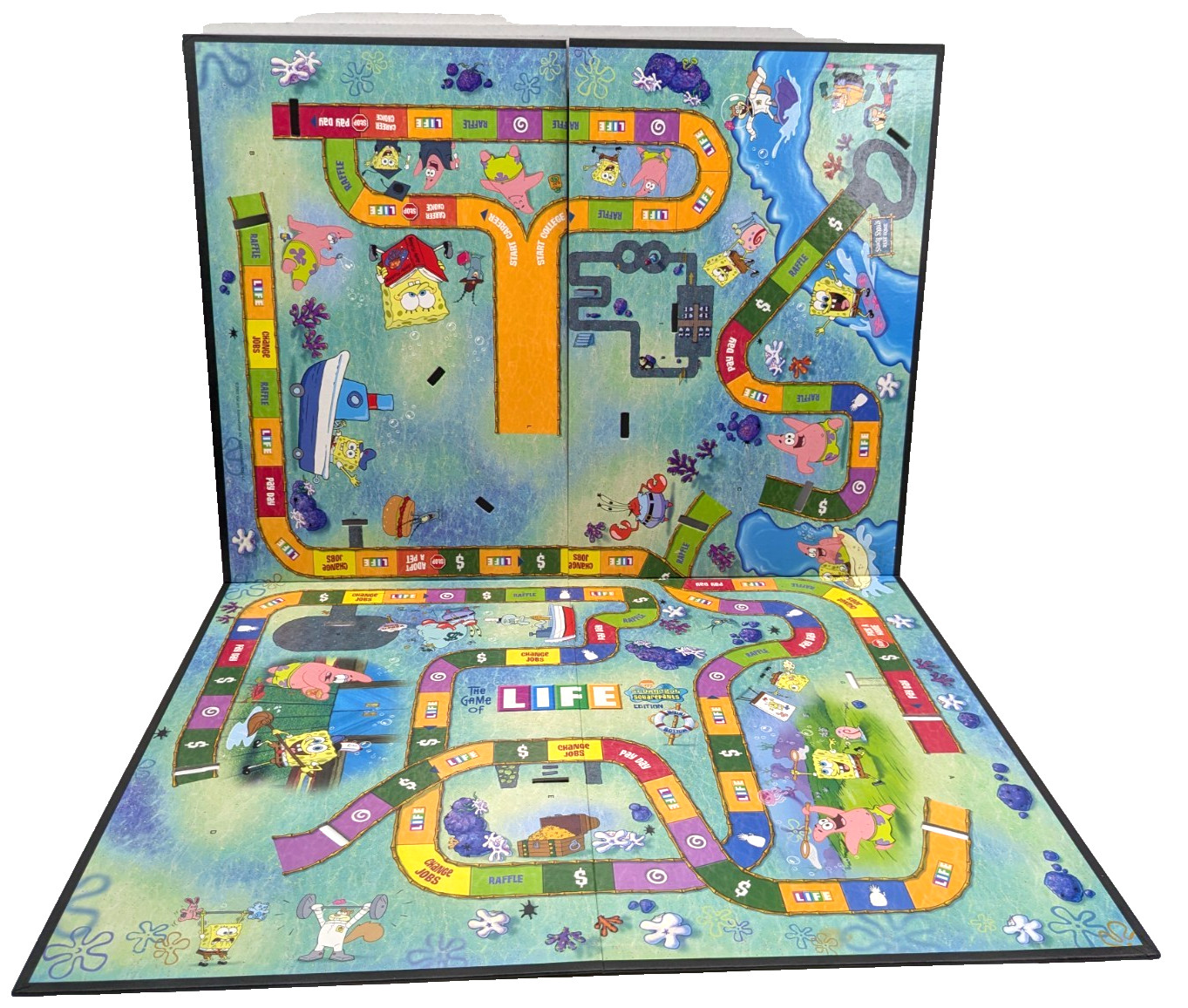 2005 The Game of Life SpongeBob SquarePants Edition Milton Bradley Nickelodeon