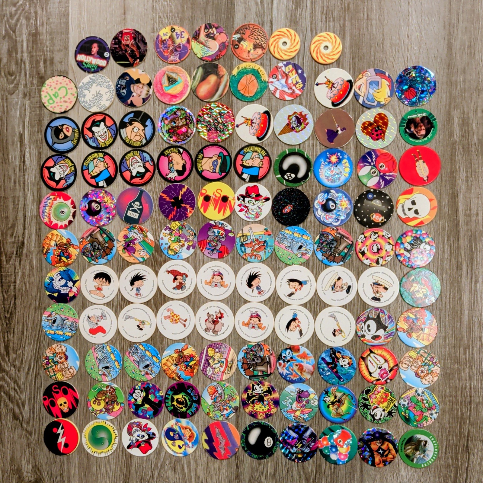POG The Game Lot of 260+ World Pog Federation Slammers POGs Board Mats Maker Etc