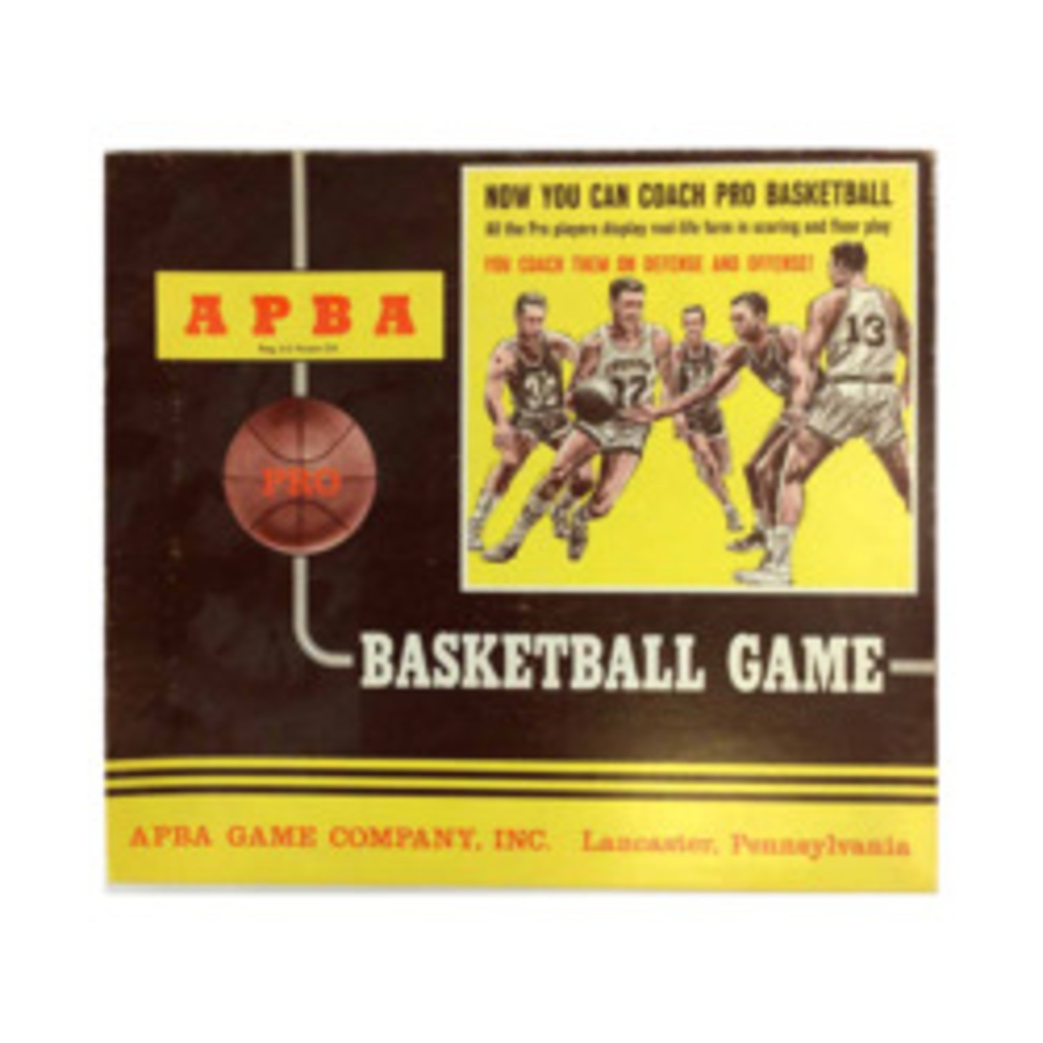 APBA Basketball Basketball (1st Ed w/1977-78 Complete Season) Box VG/EX