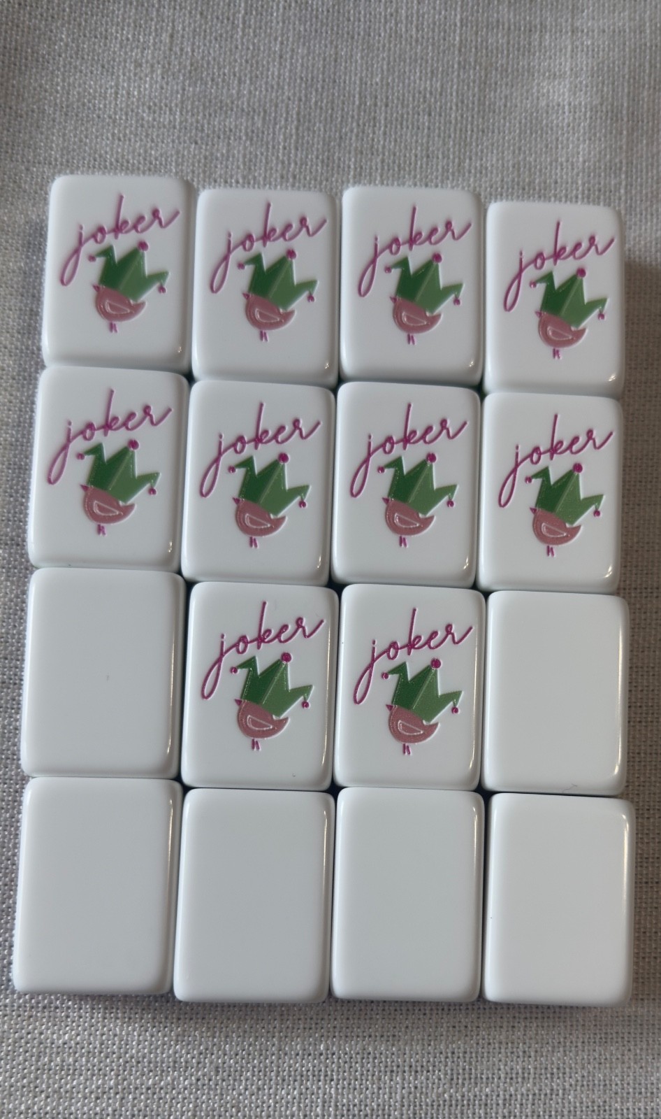 Vibrant American Mahjong Tiles – Hot Pink 3 layered