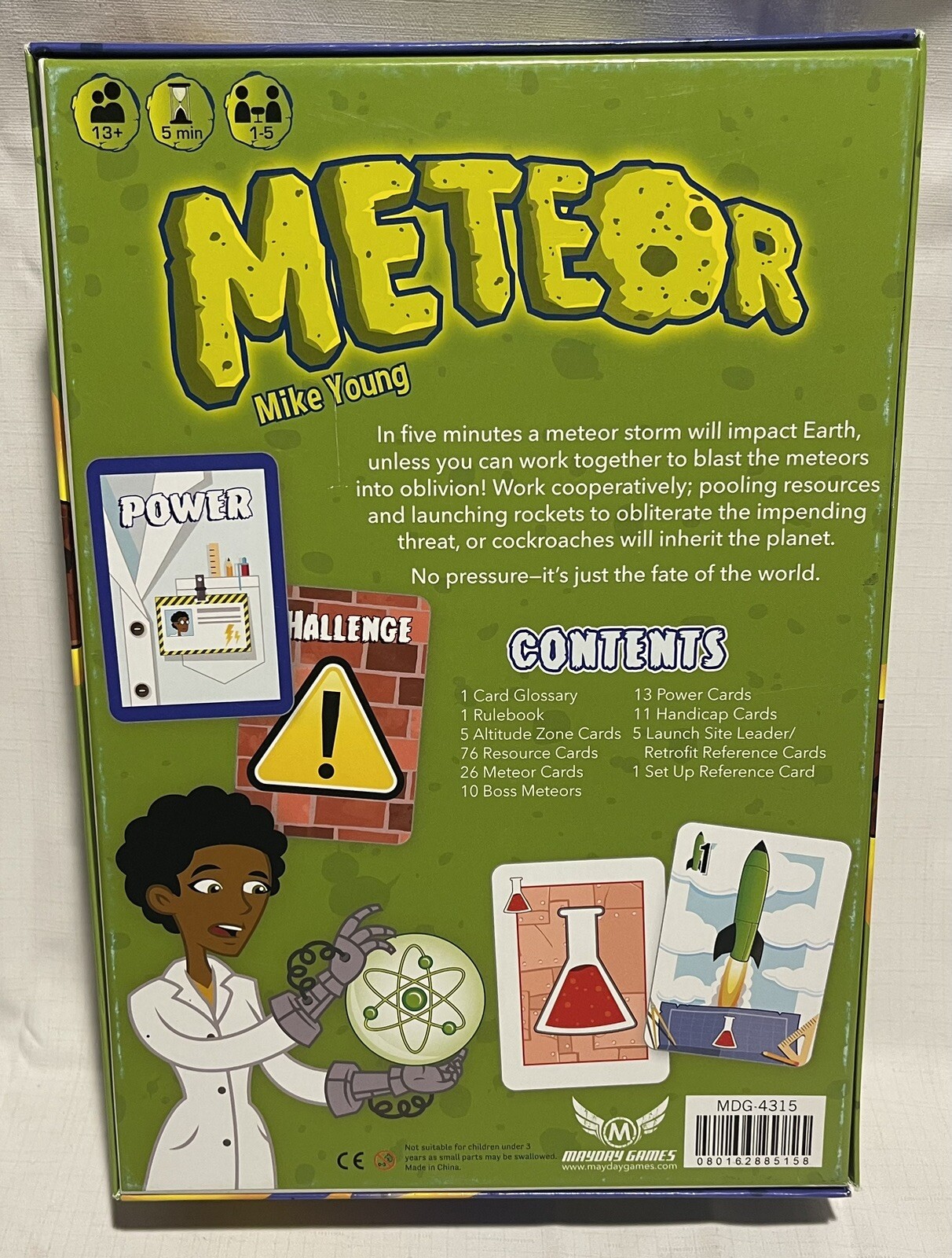 Meteor Board Game Unplayed Mike Young