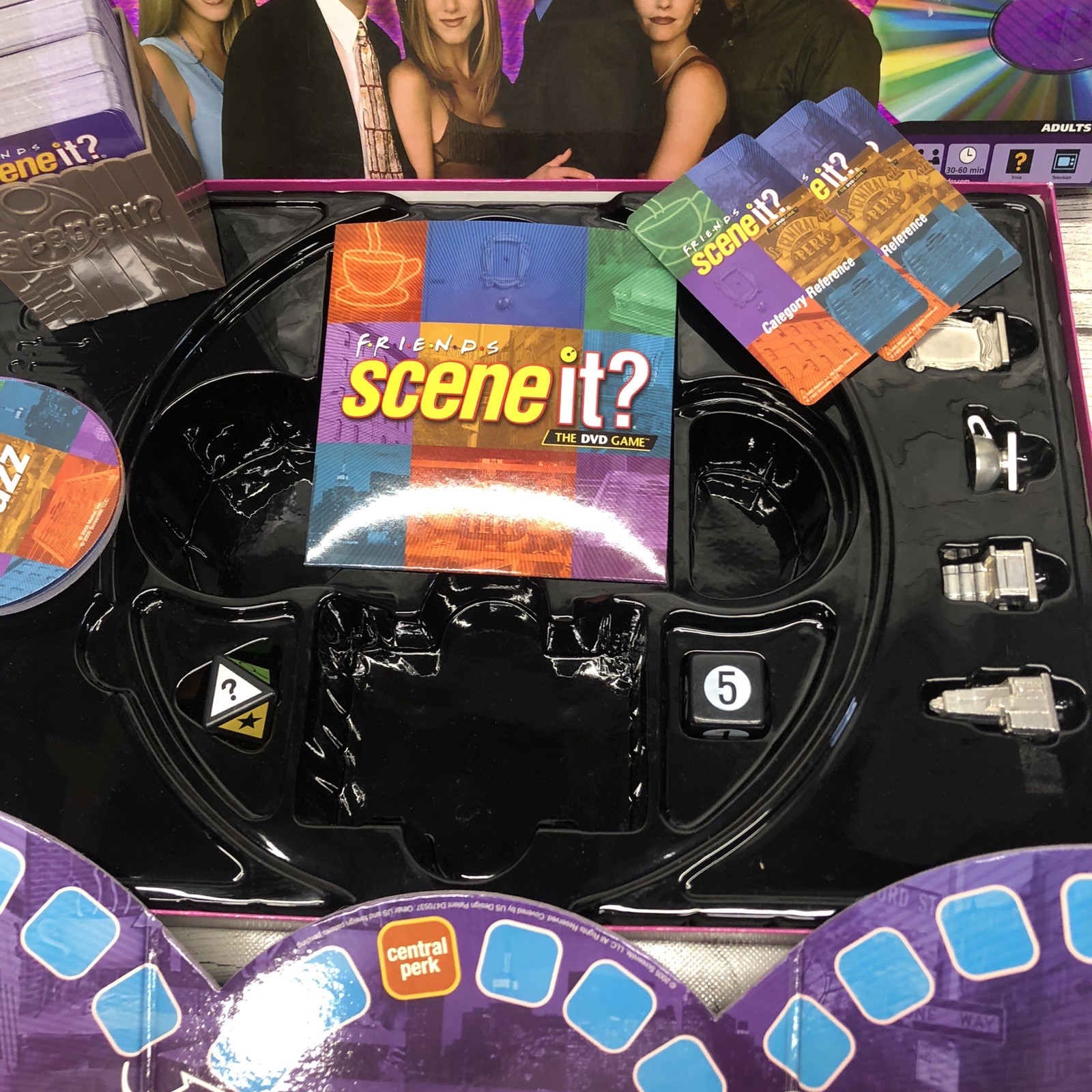 2005 Mattel FRIENDS Scene-It? DVD Trivia Board Game 100% COMPLETE / TESTED Fun!