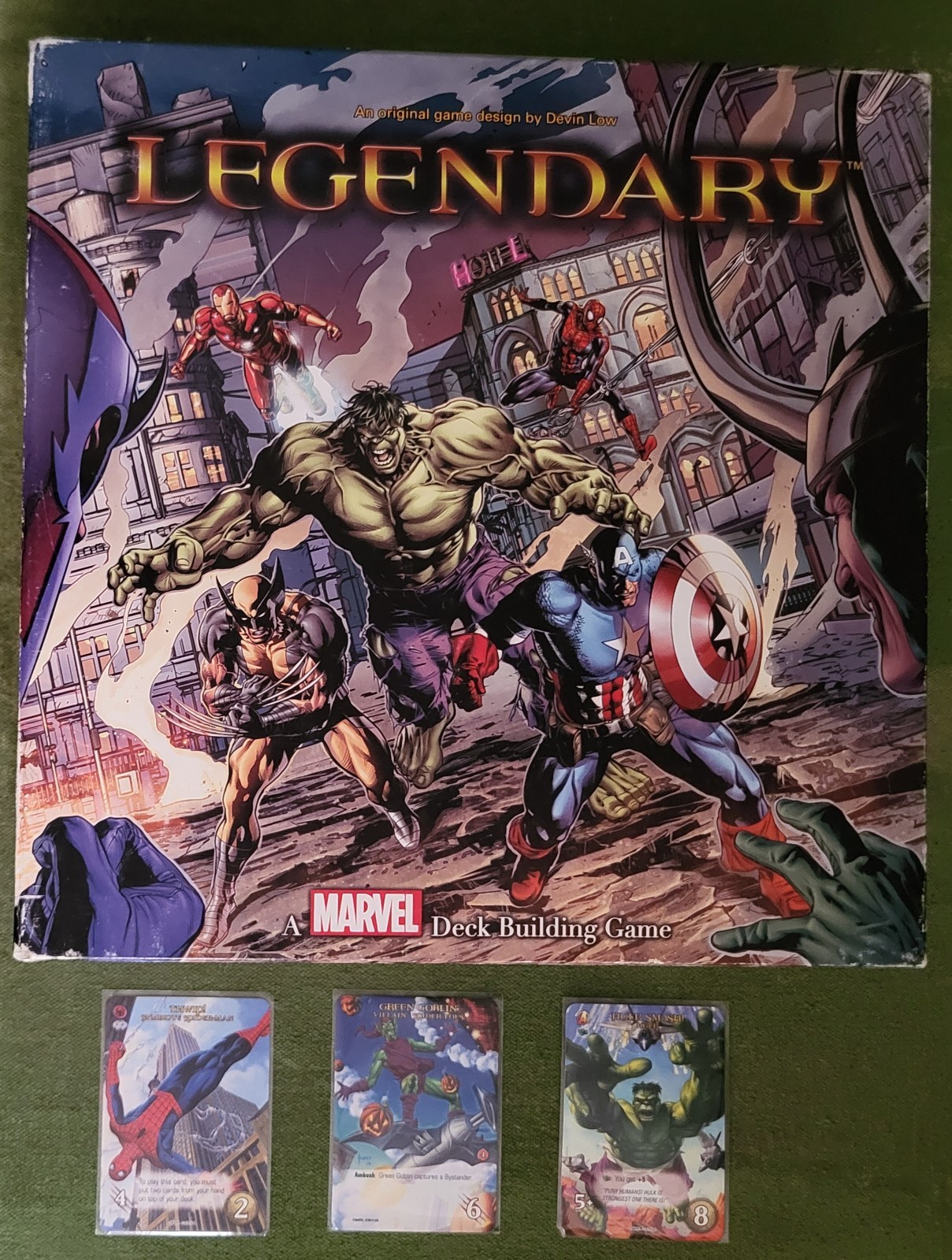 Marvel Legendary Upper Deck Card Building Game Complete with Three Promos